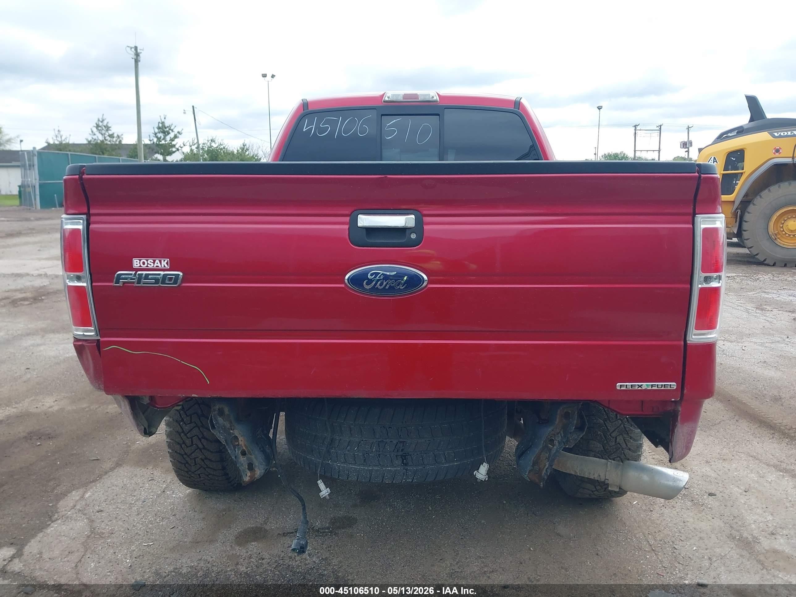 2010 Ford F-150 Fx4/lariat/xl/xlt Red vin: 1FTFX1EV2AFD74835