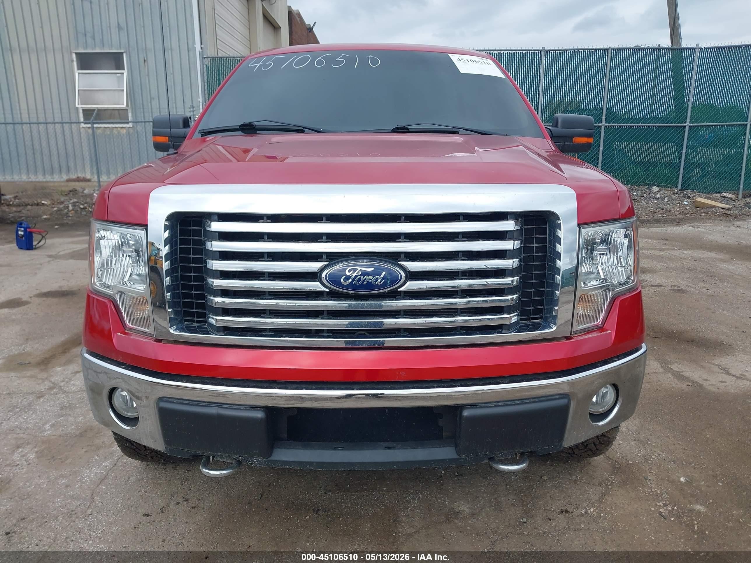 2010 Ford F-150 Fx4/lariat/xl/xlt Red vin: 1FTFX1EV2AFD74835