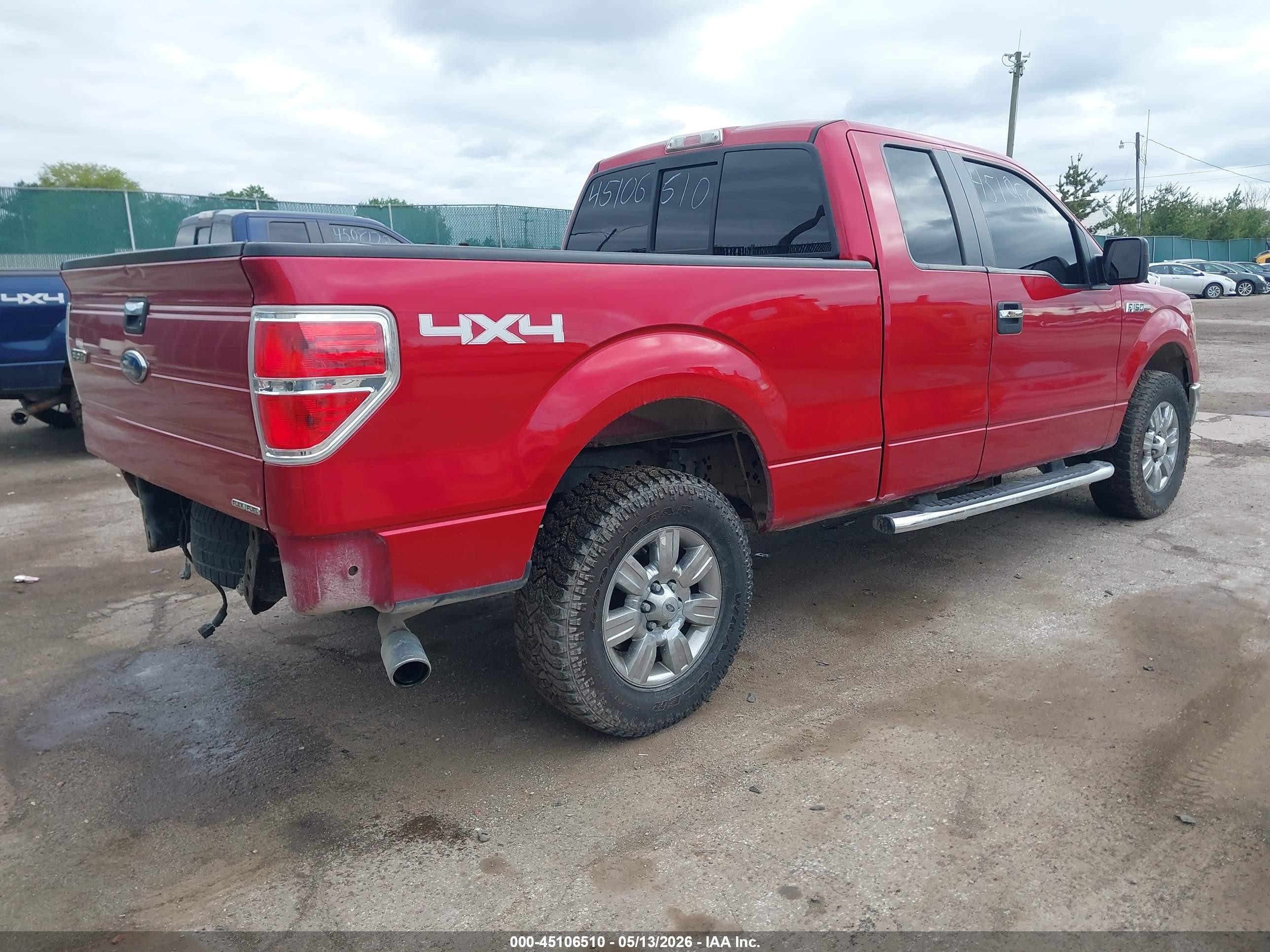 2010 Ford F-150 Fx4/lariat/xl/xlt Red vin: 1FTFX1EV2AFD74835
