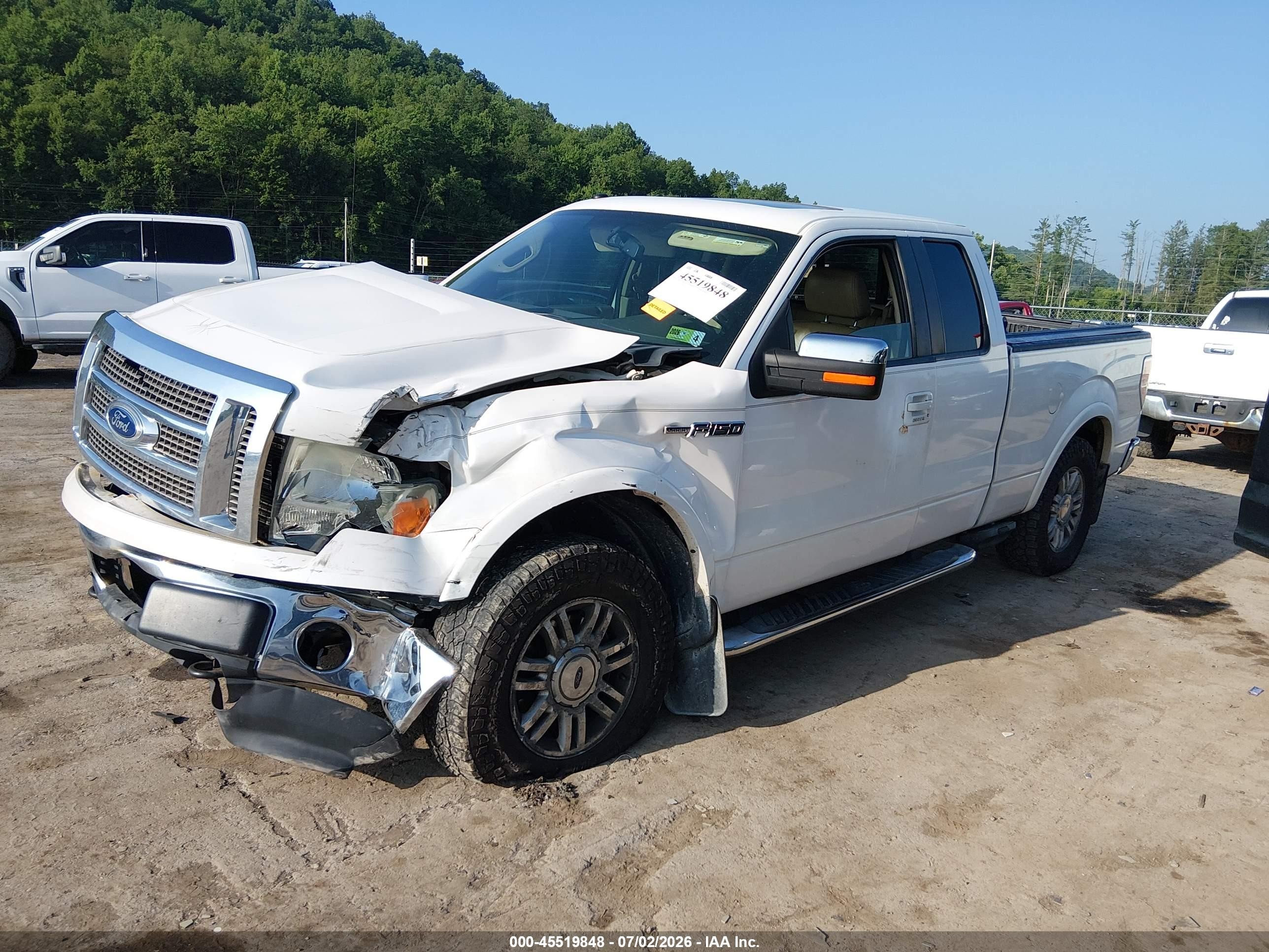 2010 Ford F-150 Fx4/lariat/xl/xlt White vin: 1FTFX1EV5AFB74046