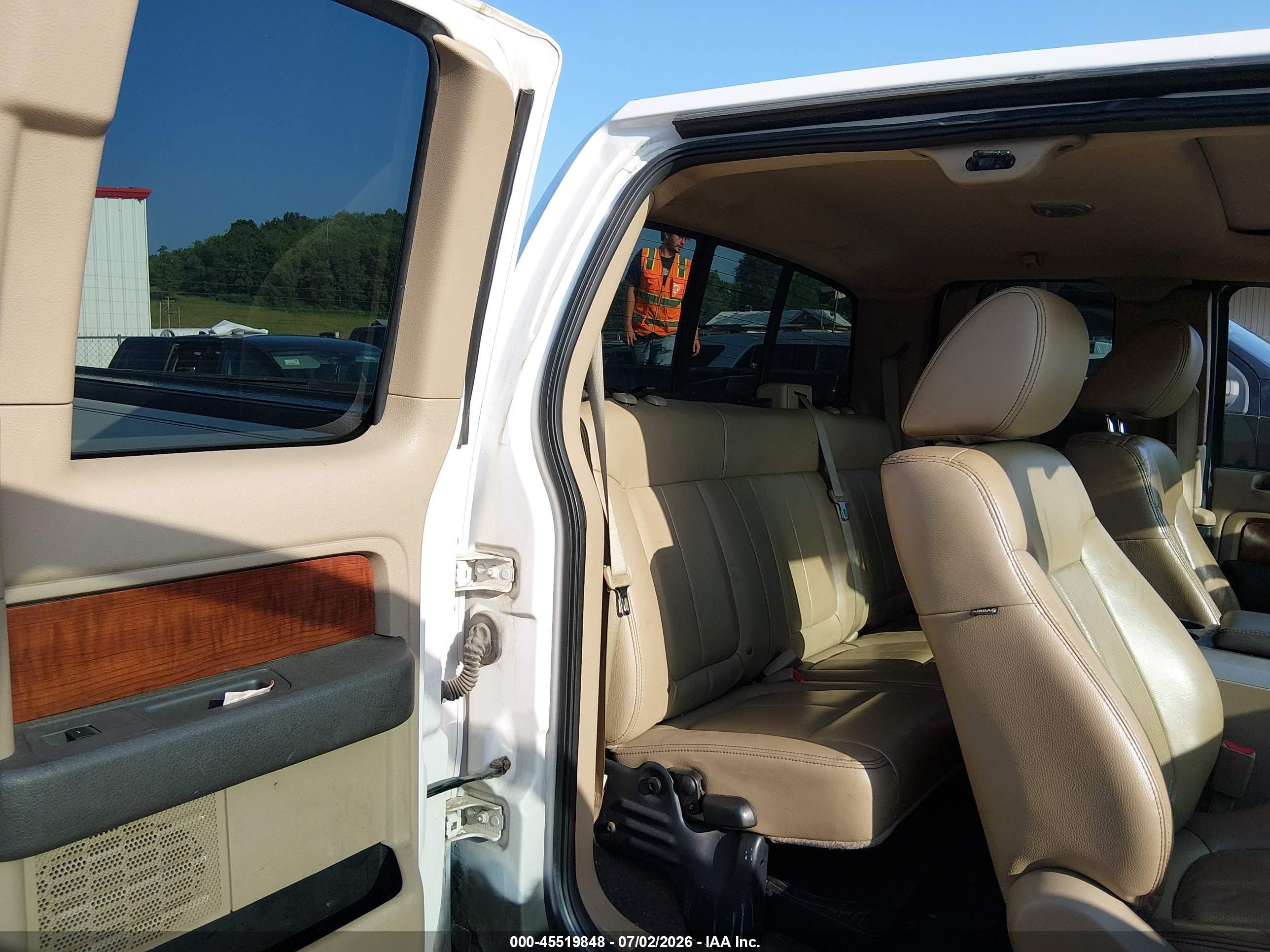 2010 Ford F-150 Fx4/lariat/xl/xlt White vin: 1FTFX1EV5AFB74046