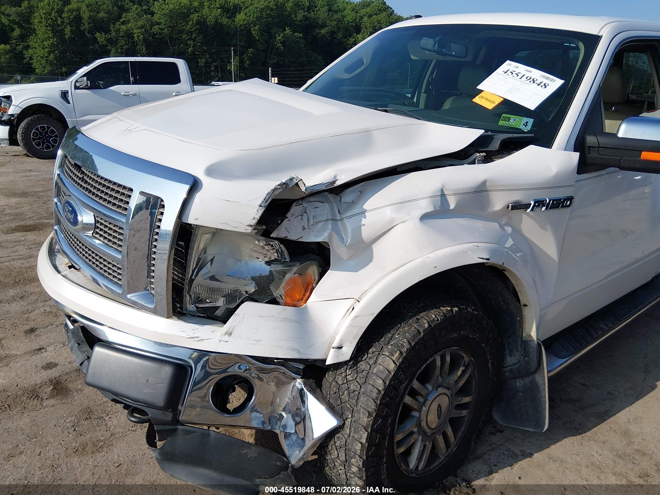 2010 Ford F-150 Fx4/lariat/xl/xlt White vin: 1FTFX1EV5AFB74046