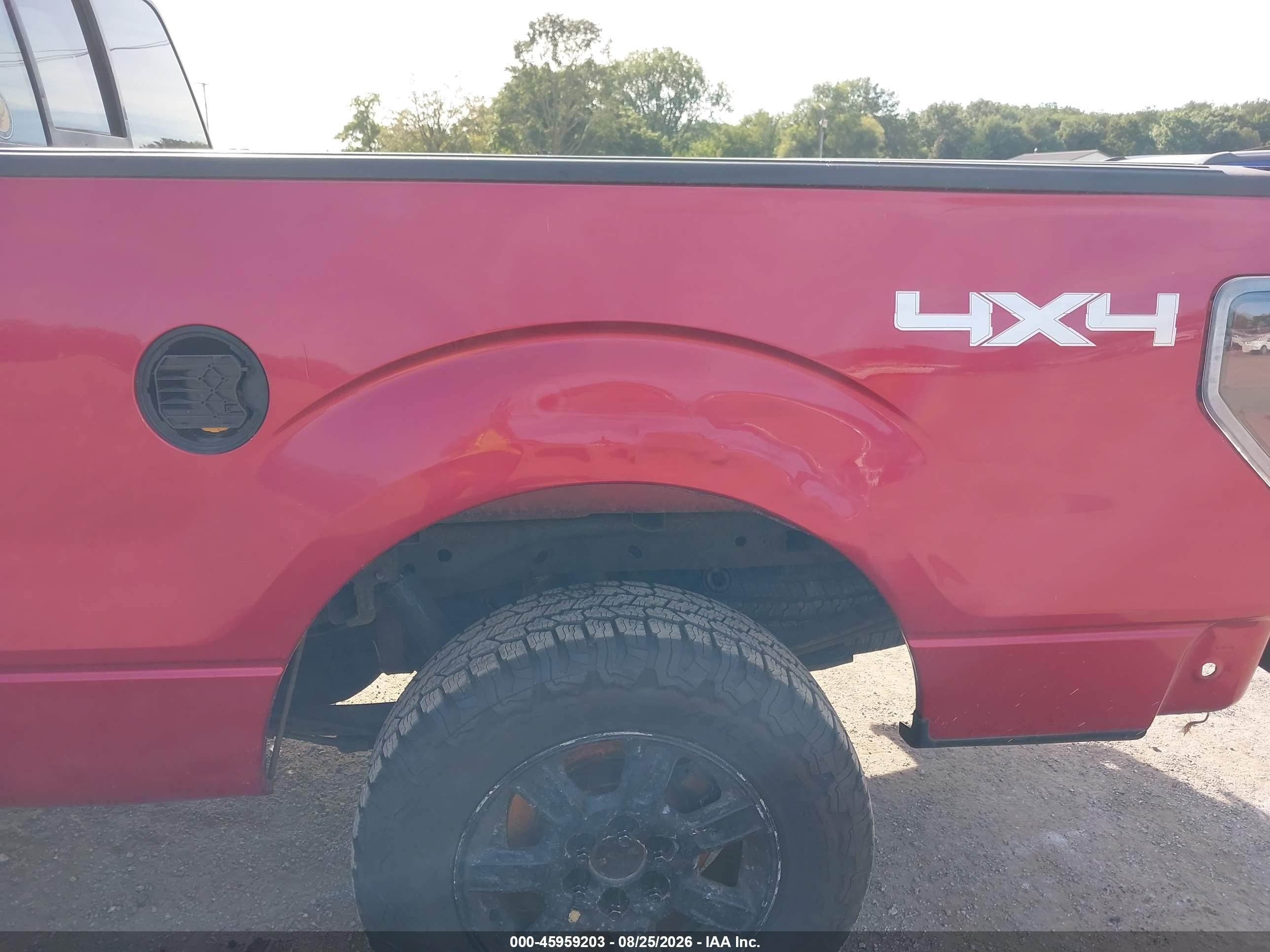 2010 Ford F-150 Fx4/lariat/xl/xlt Red vin: 1FTFX1EV5AFC56326
