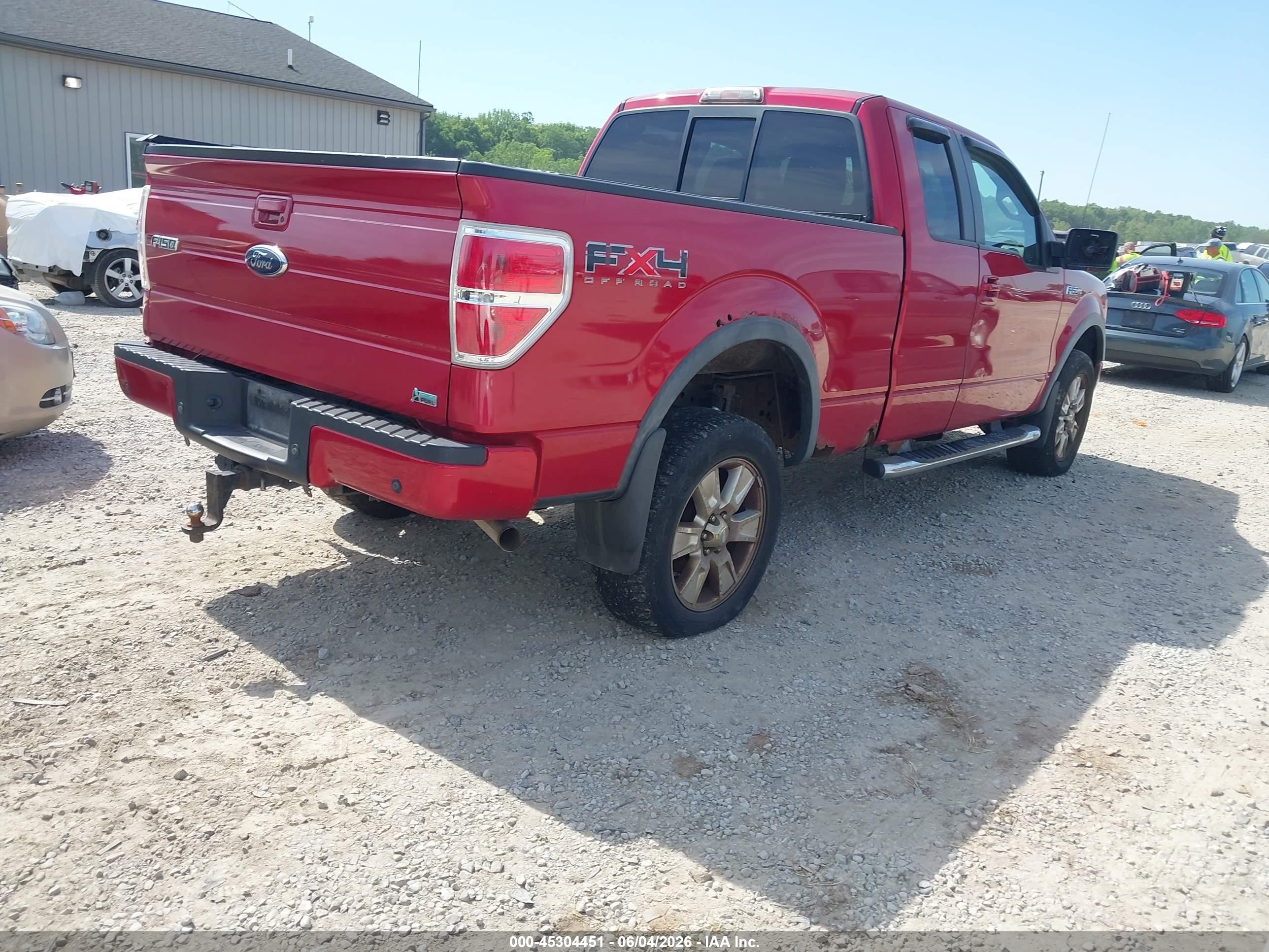2010 Ford F-150 Fx4 Burgundy vin: 1FTFX1EV6AFA26939