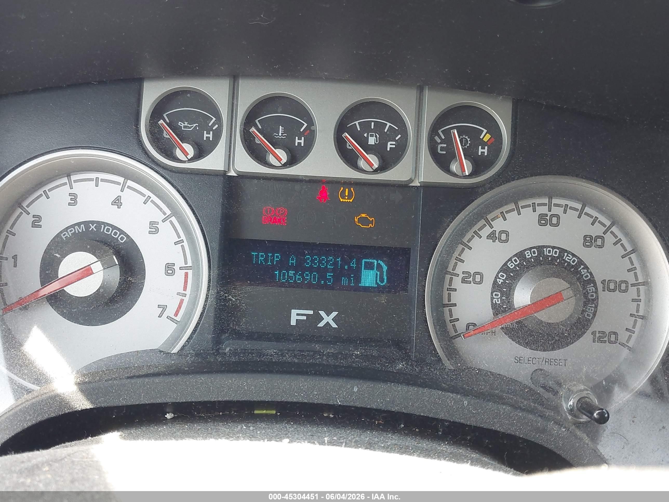 2010 Ford F-150 Fx4 Burgundy vin: 1FTFX1EV6AFA26939