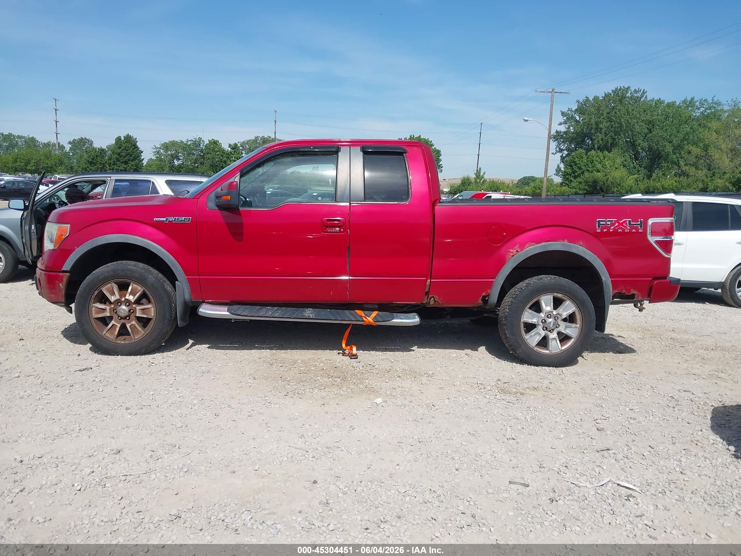 2010 Ford F-150 Fx4 Burgundy vin: 1FTFX1EV6AFA26939