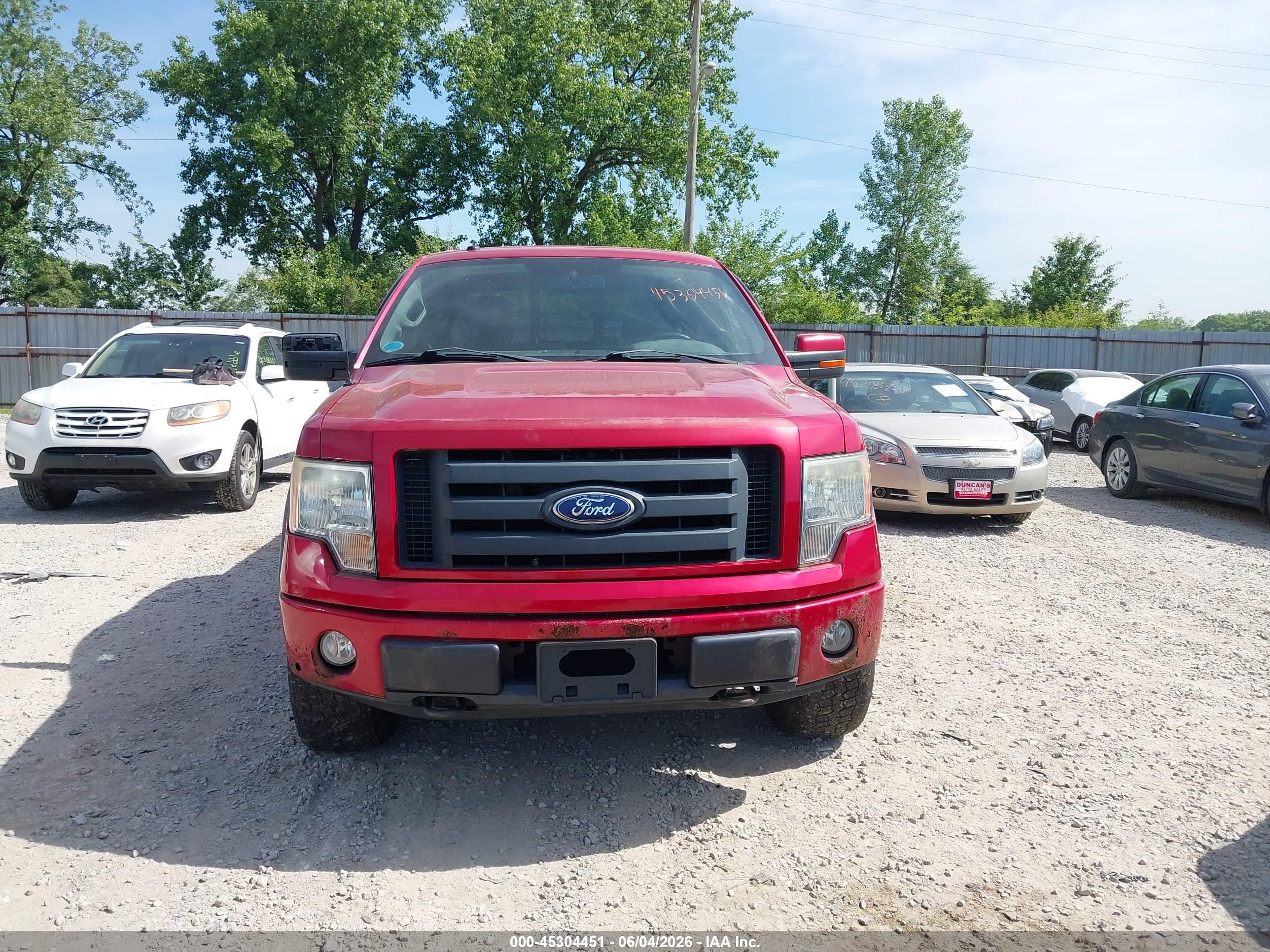 2010 Ford F-150 Fx4 Burgundy vin: 1FTFX1EV6AFA26939