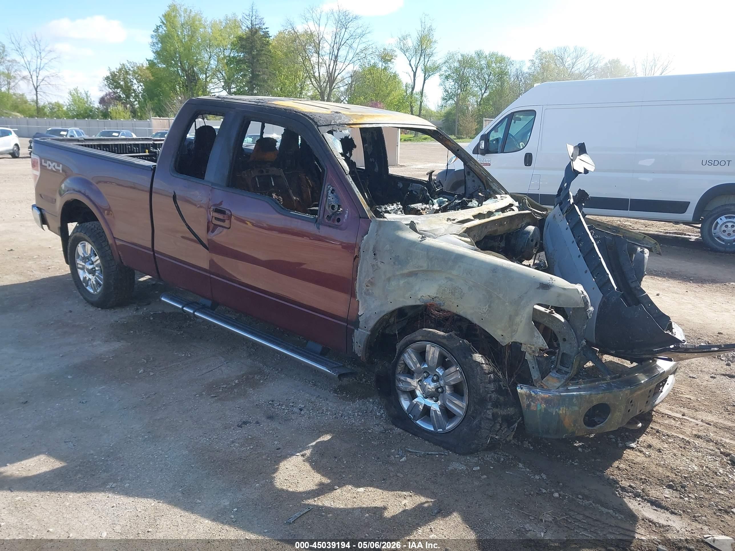 2010 Ford F-150 Fx4/lariat/xl/xlt Red vin: 1FTFX1EV6AFB81054