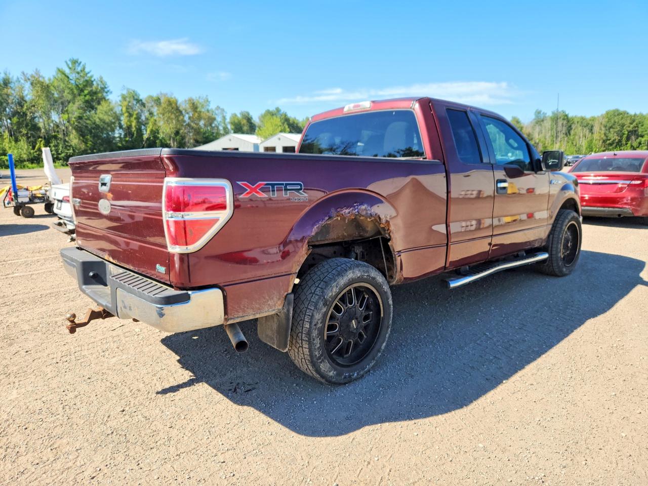 2010 Ford F150 Super Cab Burgundy vin: 1FTFX1EV7AFB01440
