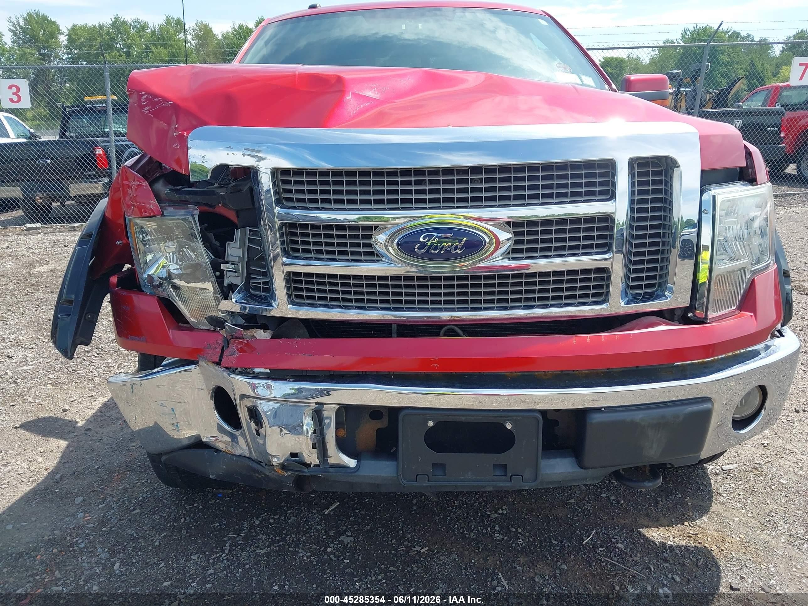 2010 Ford F-150 Fx4/lariat/xl/xlt Red vin: 1FTFX1EV7AFD07972
