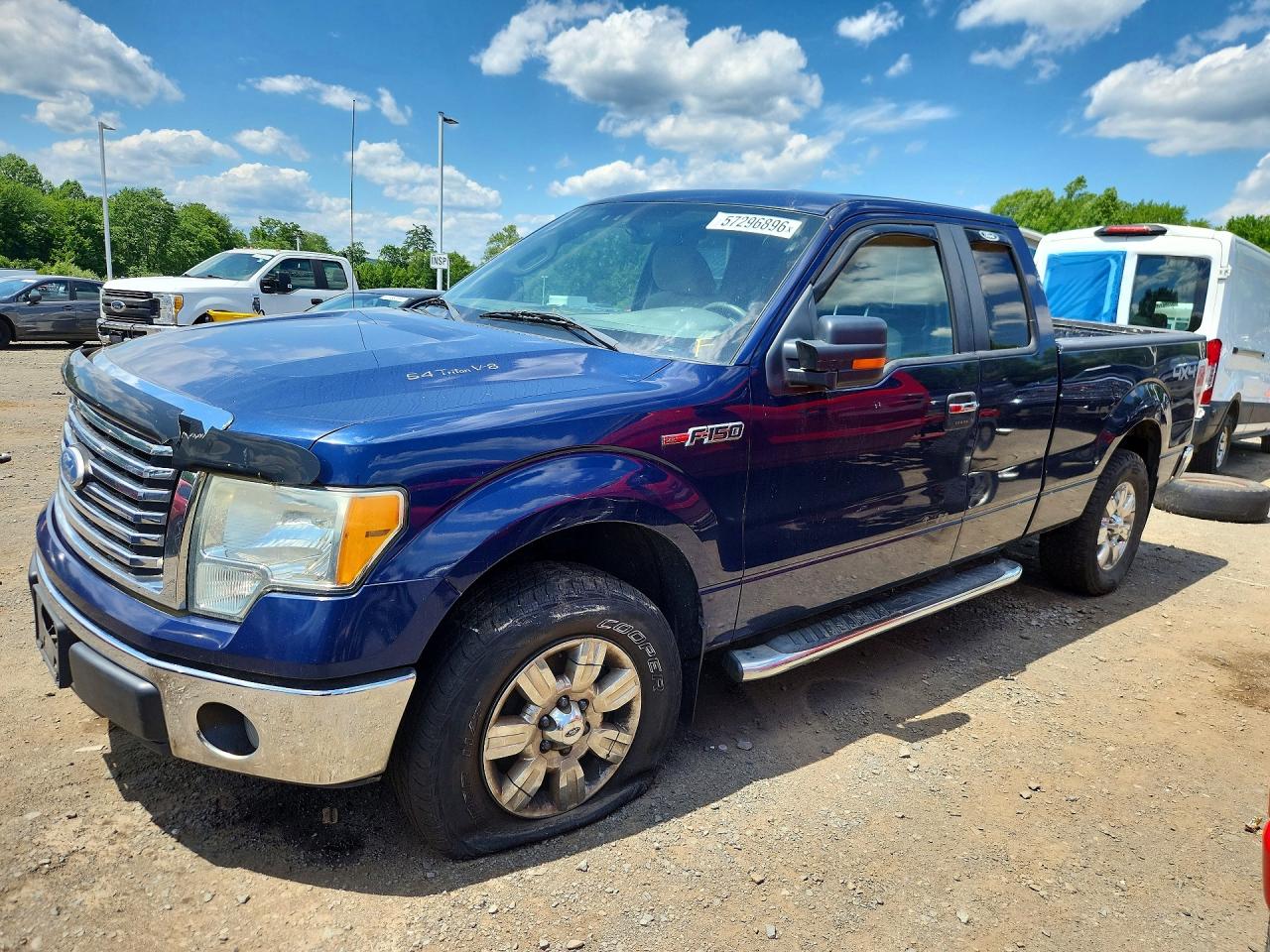 2010 Ford F150 Super Cab Blue vin: 1FTFX1EV7AFD28692