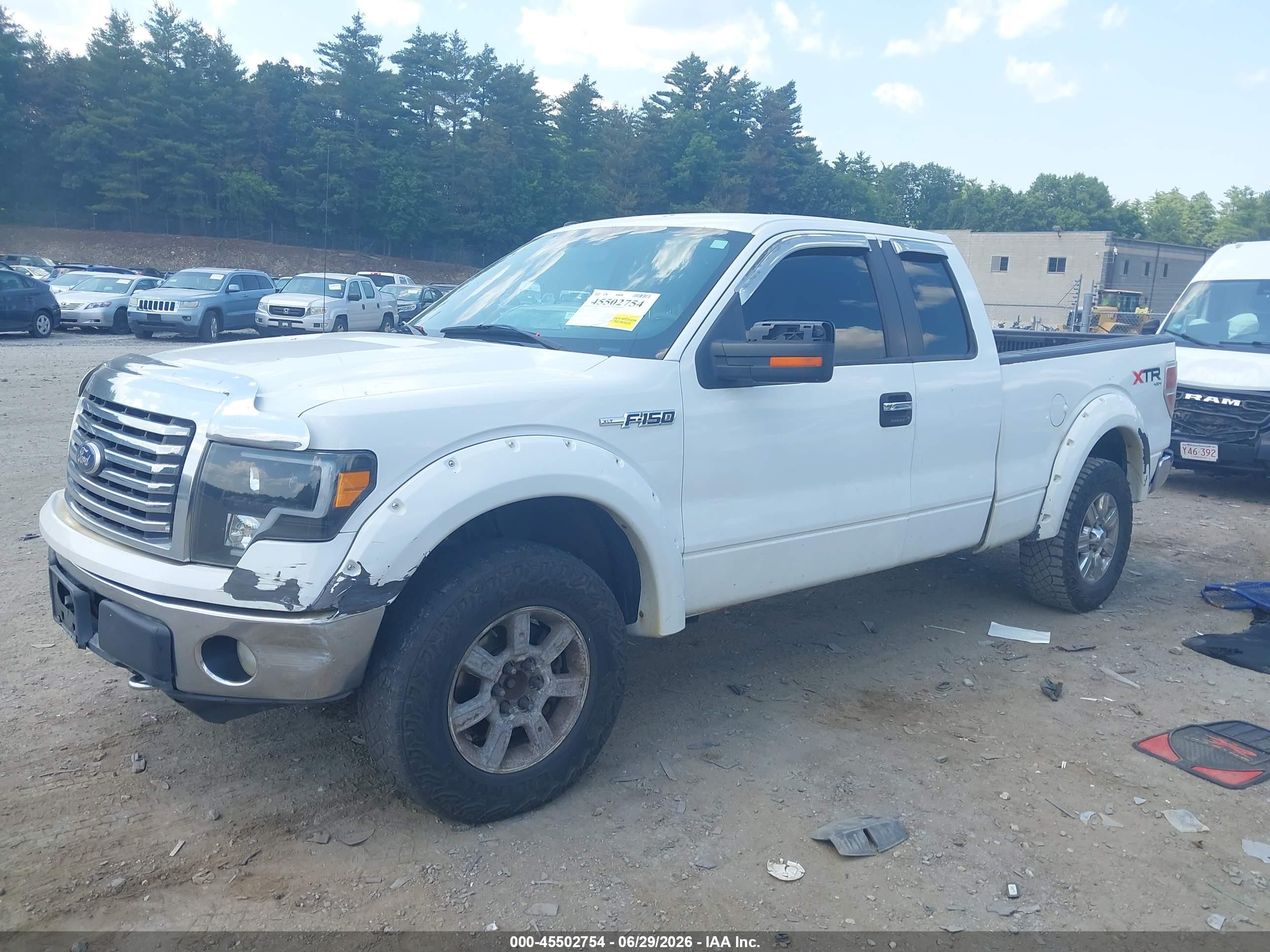 2010 Ford F-150 Fx4/lariat/xl/xlt White vin: 1FTFX1EV8AFA05400