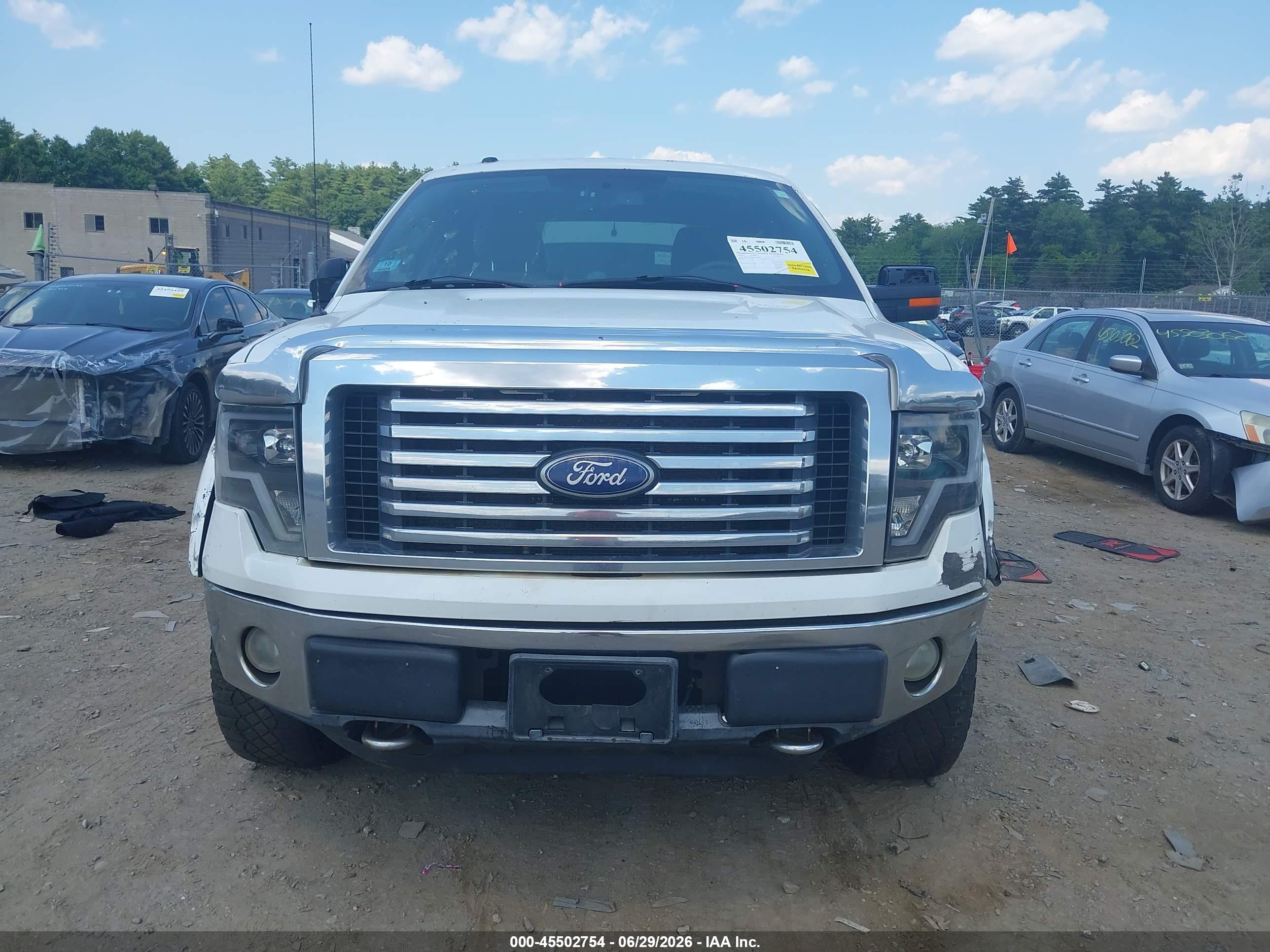 2010 Ford F-150 Fx4/lariat/xl/xlt White vin: 1FTFX1EV8AFA05400