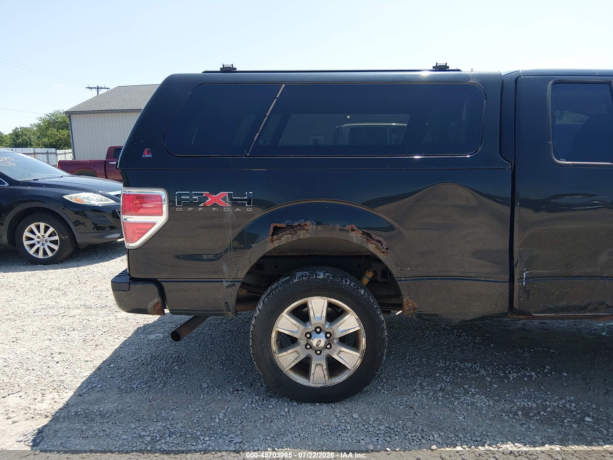2010 Ford F-150 Fx4/lariat/xl/xlt Black vin: 1FTFX1EV8AFB61632