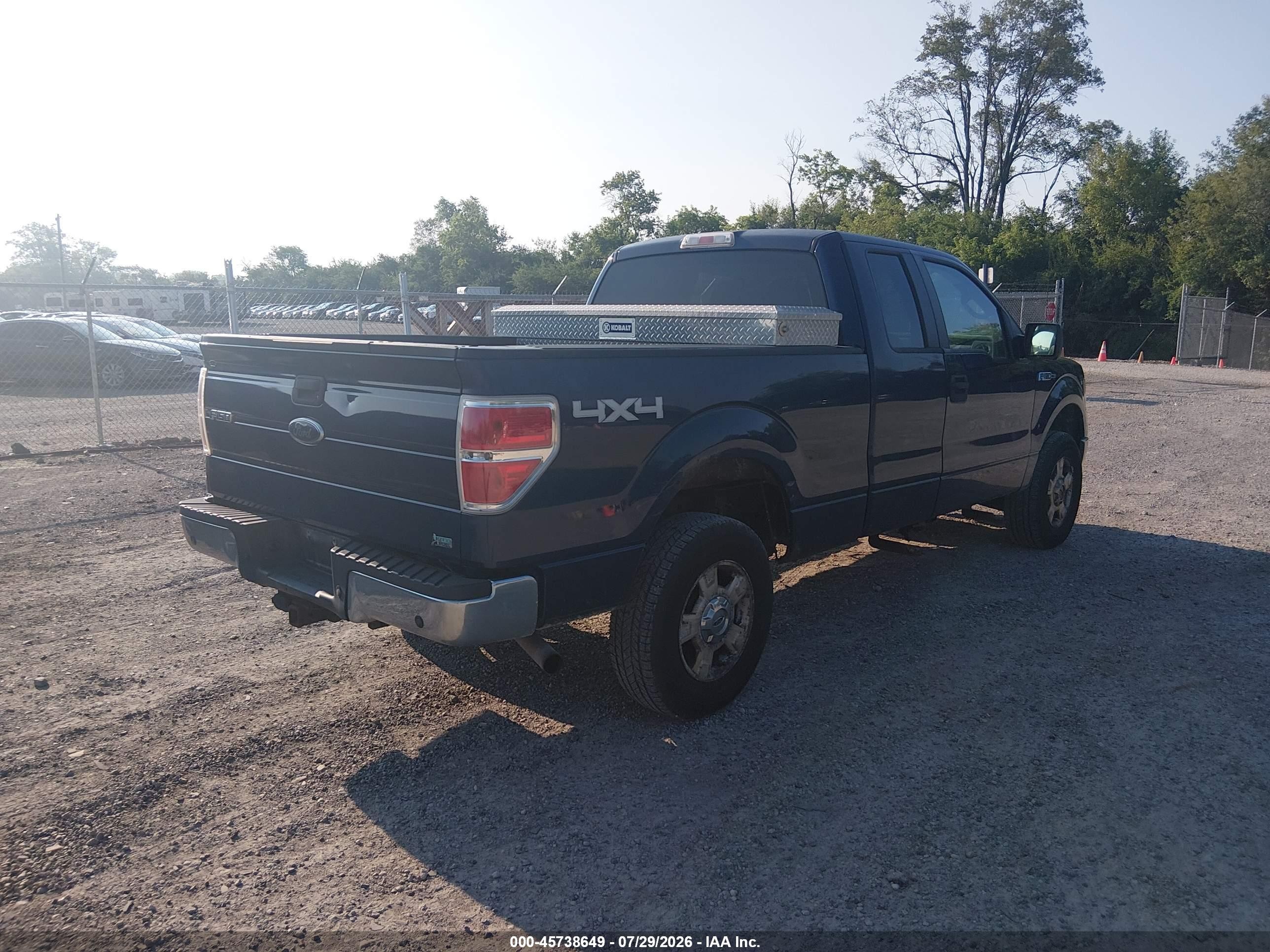 2010 Ford F150 Super Cab Blue vin: 1FTFX1EV8AFC77140