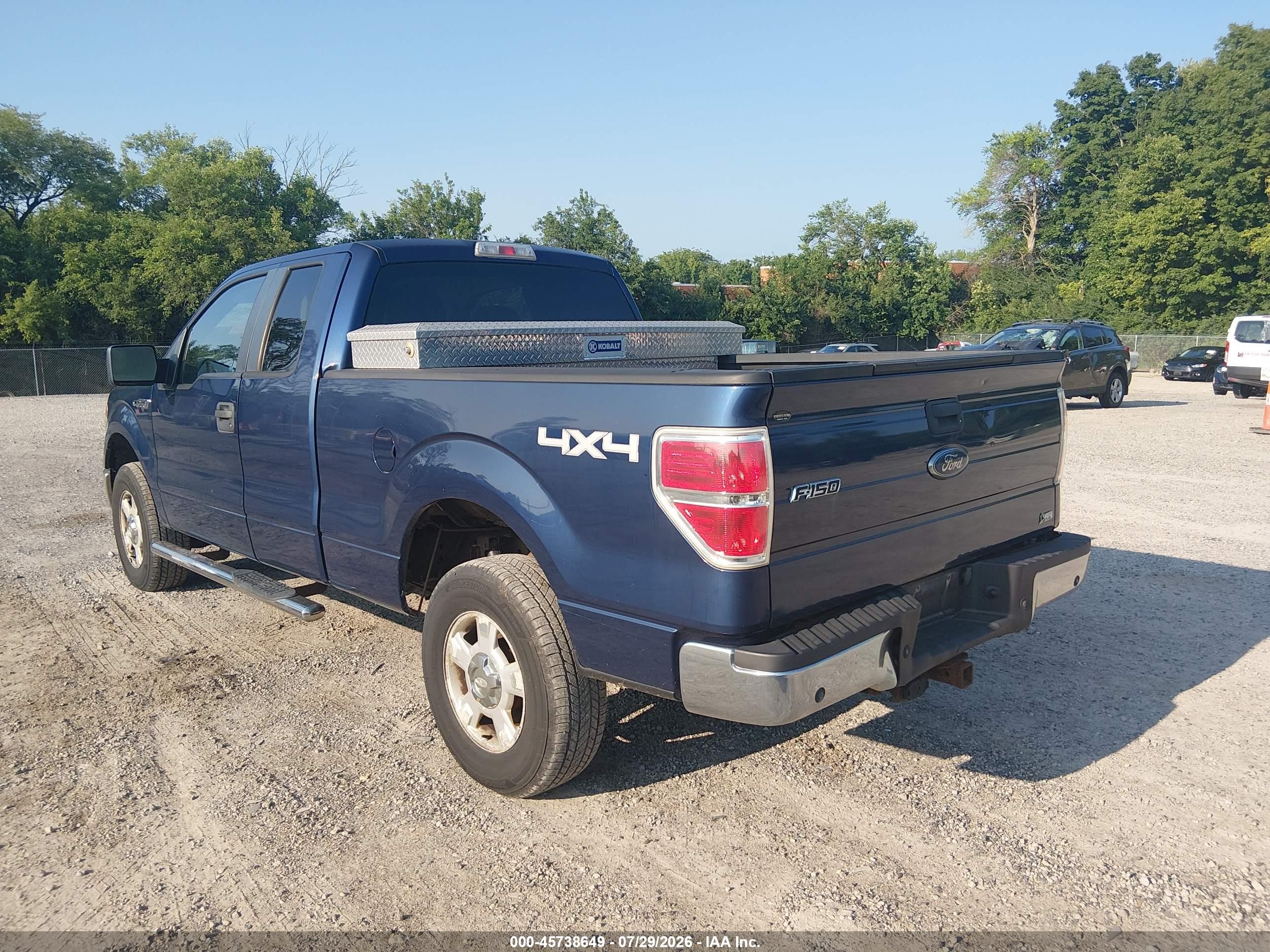 2010 Ford F150 Super Cab Blue vin: 1FTFX1EV8AFC77140