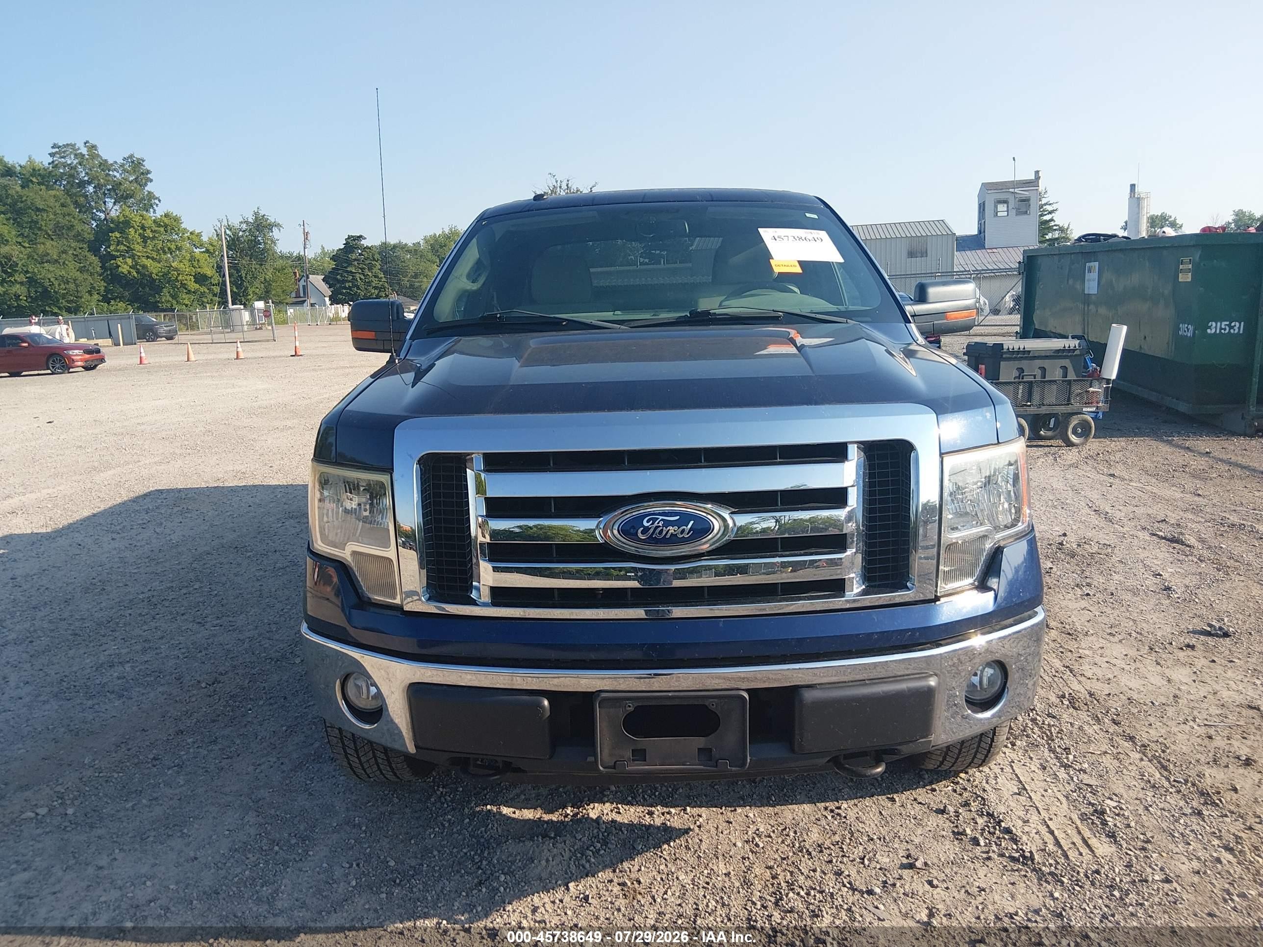 2010 Ford F150 Super Cab Blue vin: 1FTFX1EV8AFC77140
