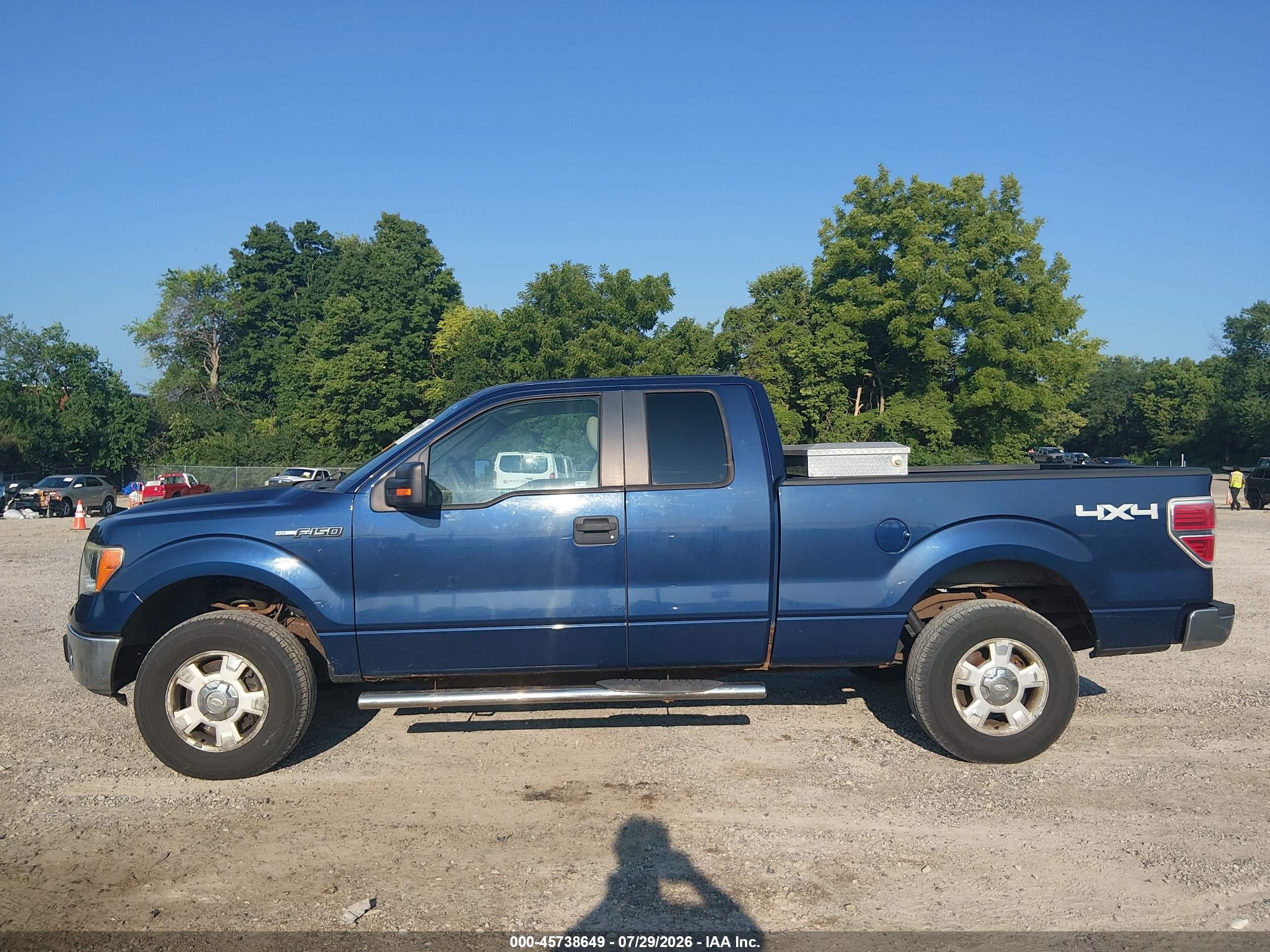 2010 Ford F150 Super Cab Blue vin: 1FTFX1EV8AFC77140