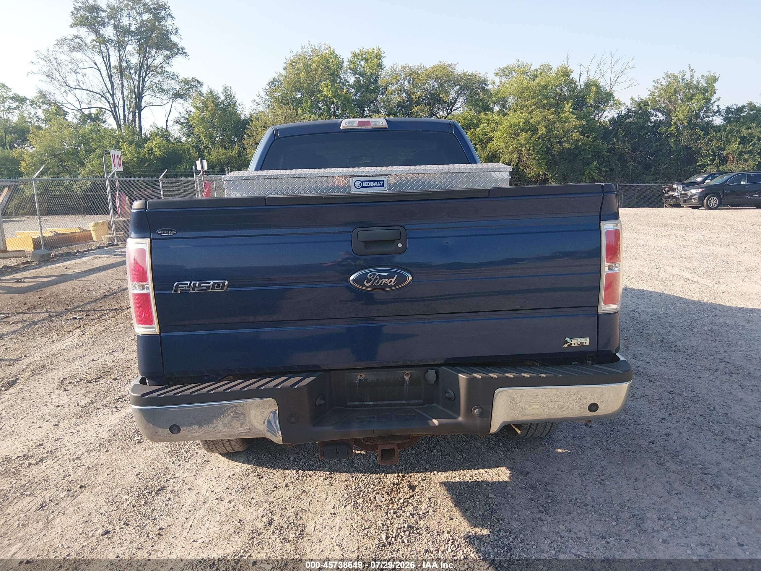 2010 Ford F150 Super Cab Blue vin: 1FTFX1EV8AFC77140