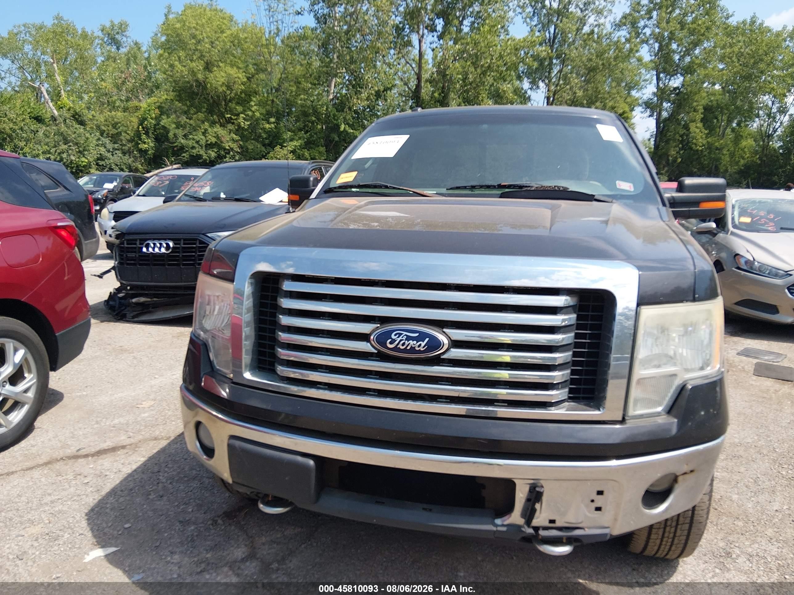 2010 Ford F-150 Fx4/lariat/xl/xlt Black vin: 1FTFX1EV8AFD23775