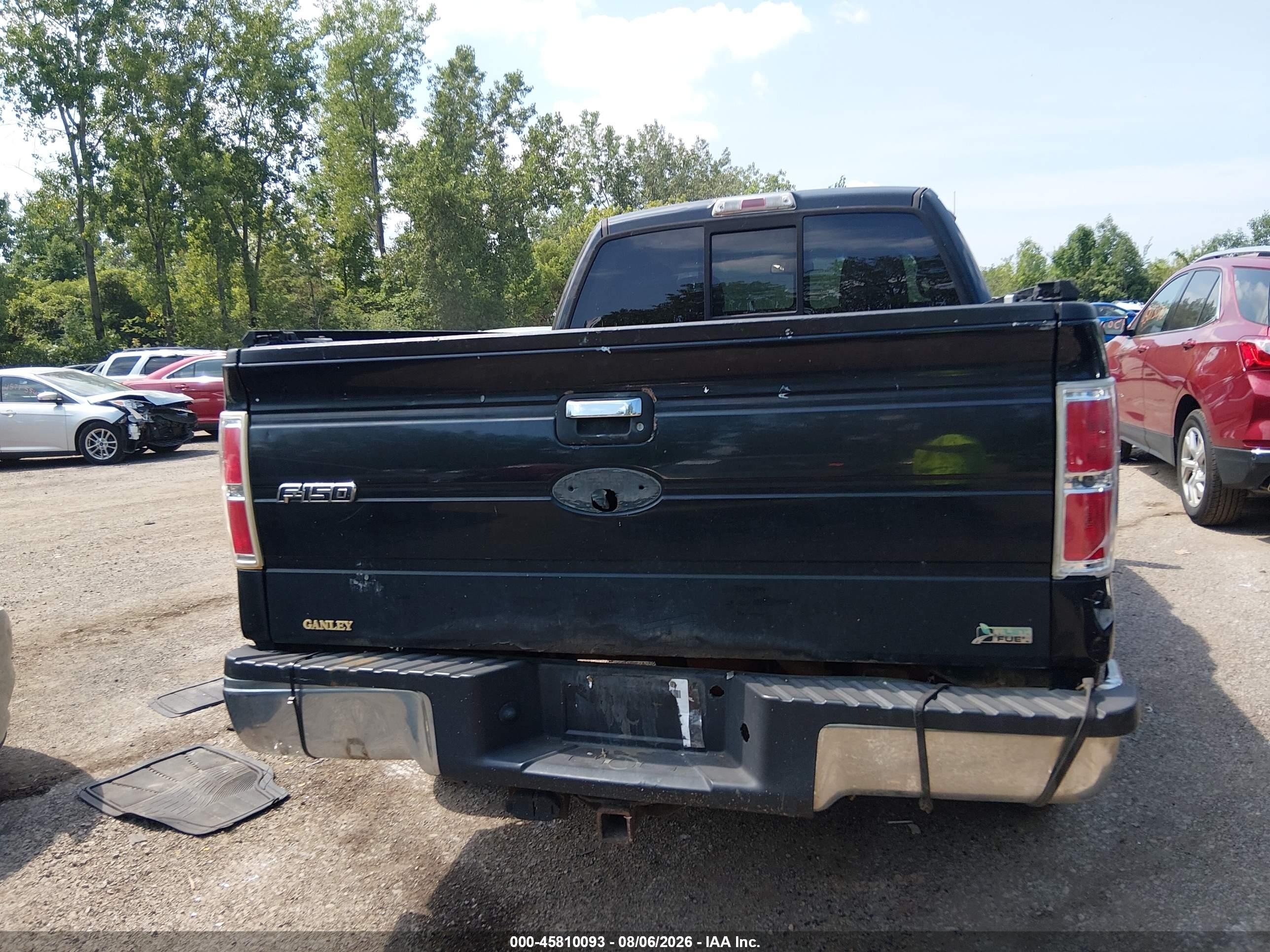 2010 Ford F-150 Fx4/lariat/xl/xlt Black vin: 1FTFX1EV8AFD23775