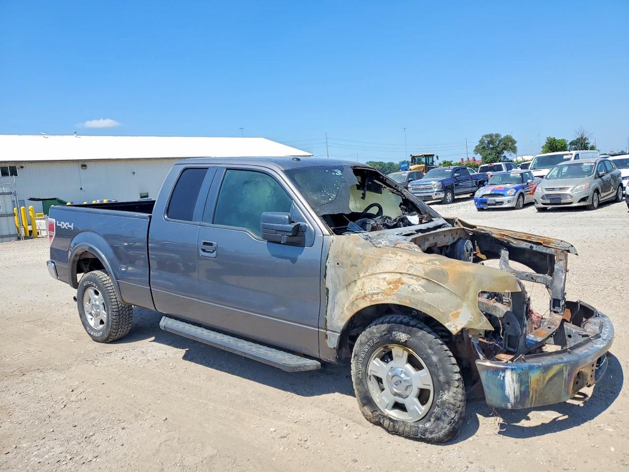 2010 Ford F150 Super Cab Gray vin: 1FTFX1EV9AFC15441