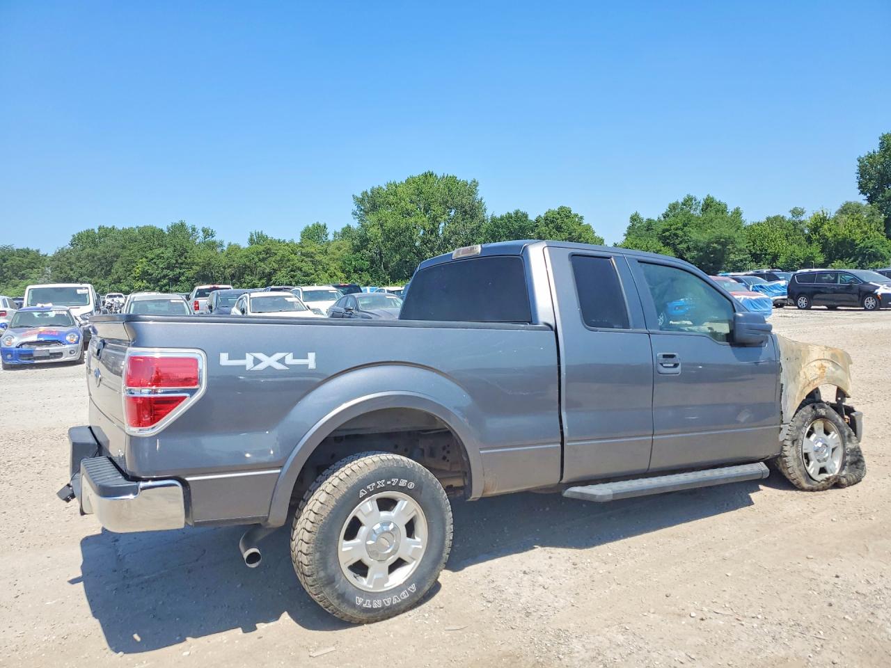 2010 Ford F150 Super Cab Gray vin: 1FTFX1EV9AFC15441