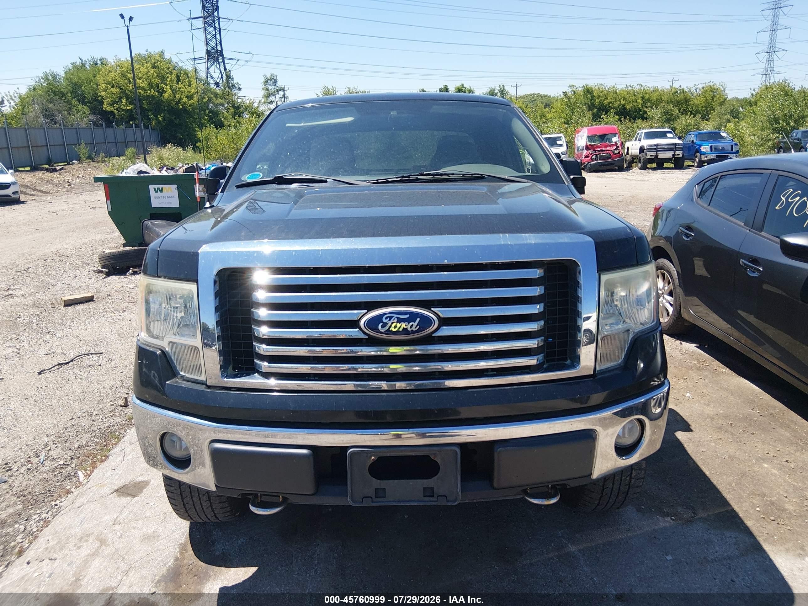 2010 Ford F-150 Fx4/lariat/xl/xlt Black vin: 1FTFX1EV9AFD17709