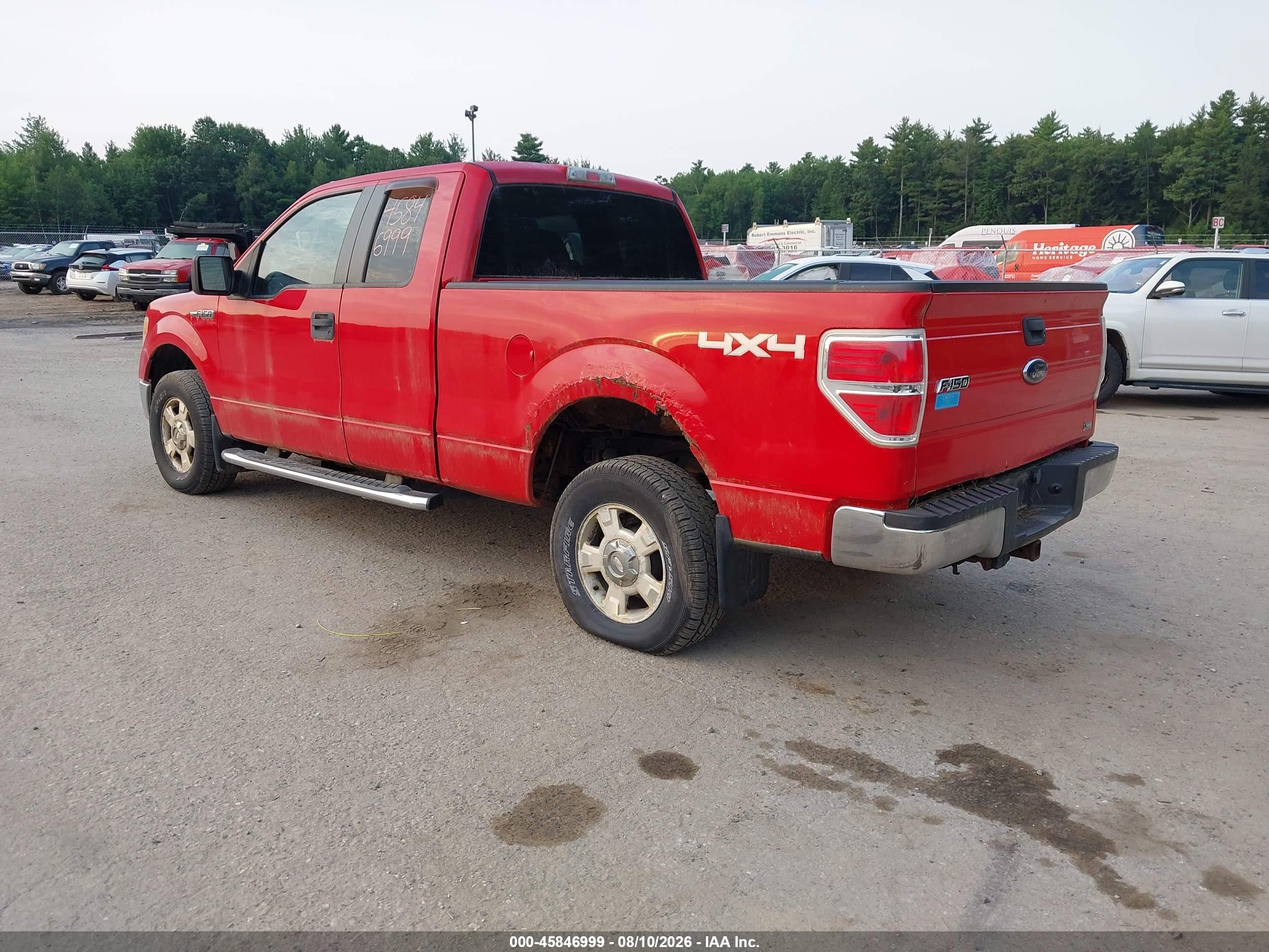 2010 Ford F-150 Fx4/lariat/xl/xlt Red vin: 1FTFX1EV9AFD69969