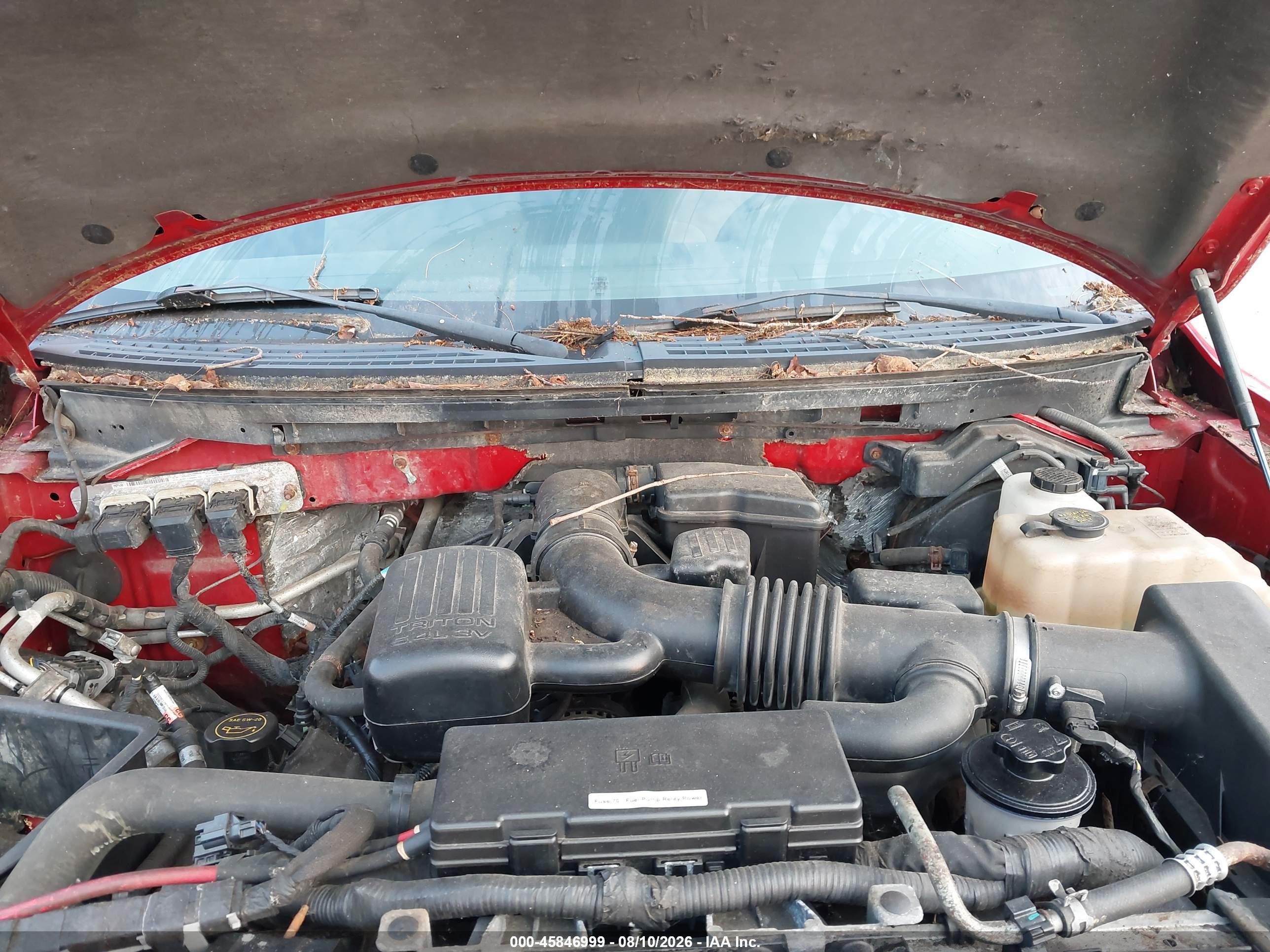2010 Ford F-150 Fx4/lariat/xl/xlt Red vin: 1FTFX1EV9AFD69969