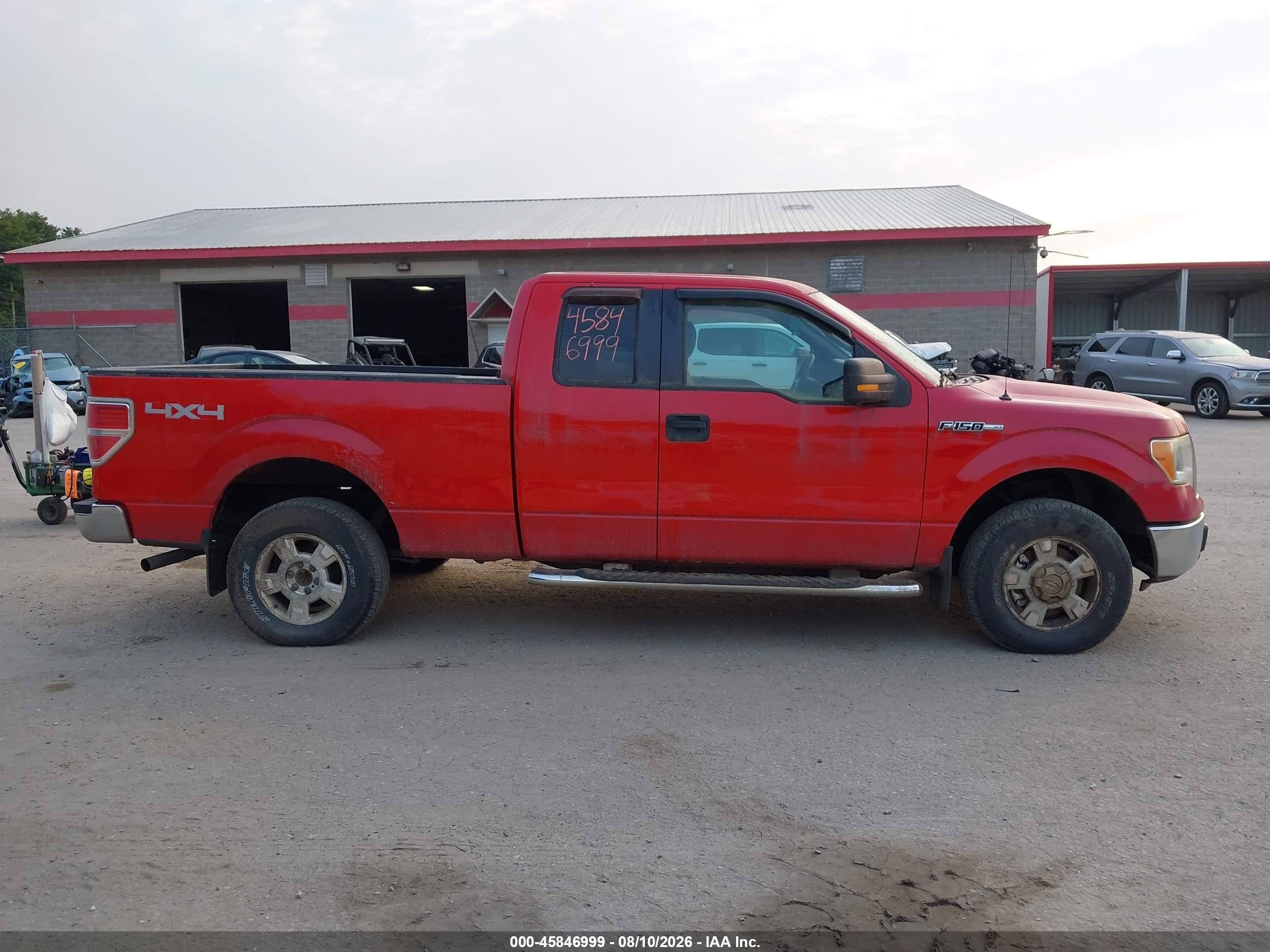 2010 Ford F-150 Fx4/lariat/xl/xlt Red vin: 1FTFX1EV9AFD69969