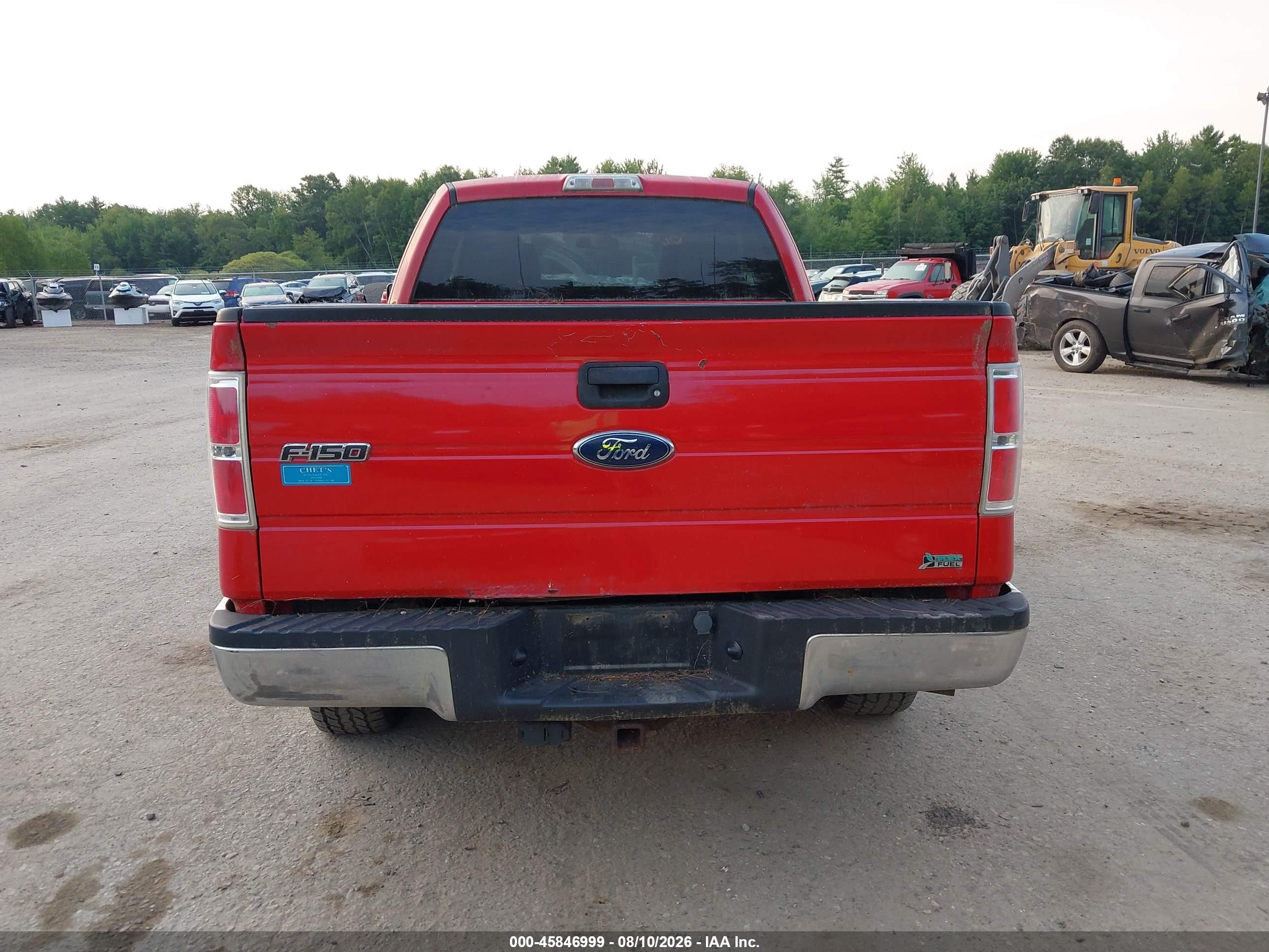 2010 Ford F-150 Fx4/lariat/xl/xlt Red vin: 1FTFX1EV9AFD69969