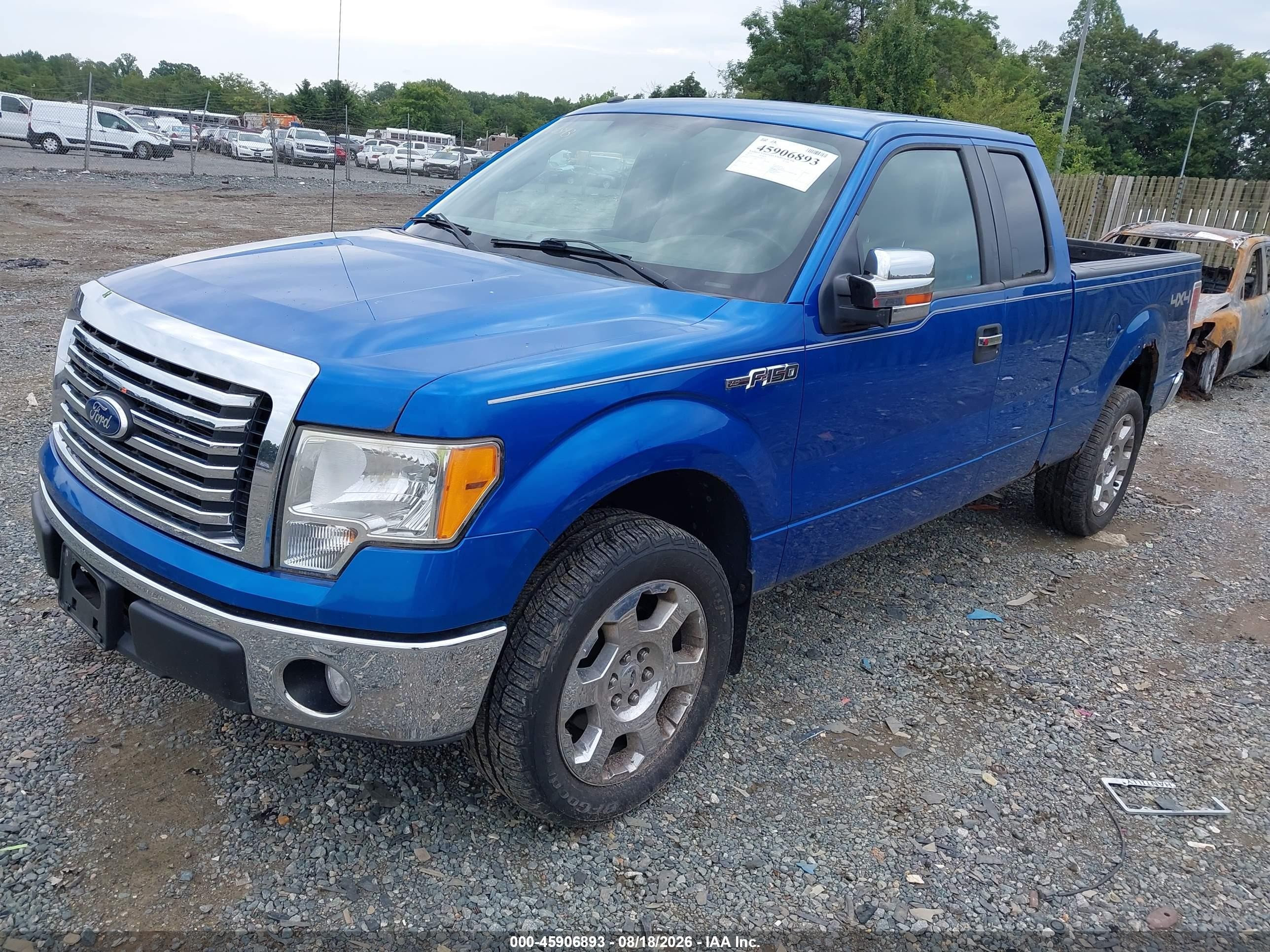 2010 Ford F-150 Xlt Blue vin: 1FTFX1EV9AFD75318