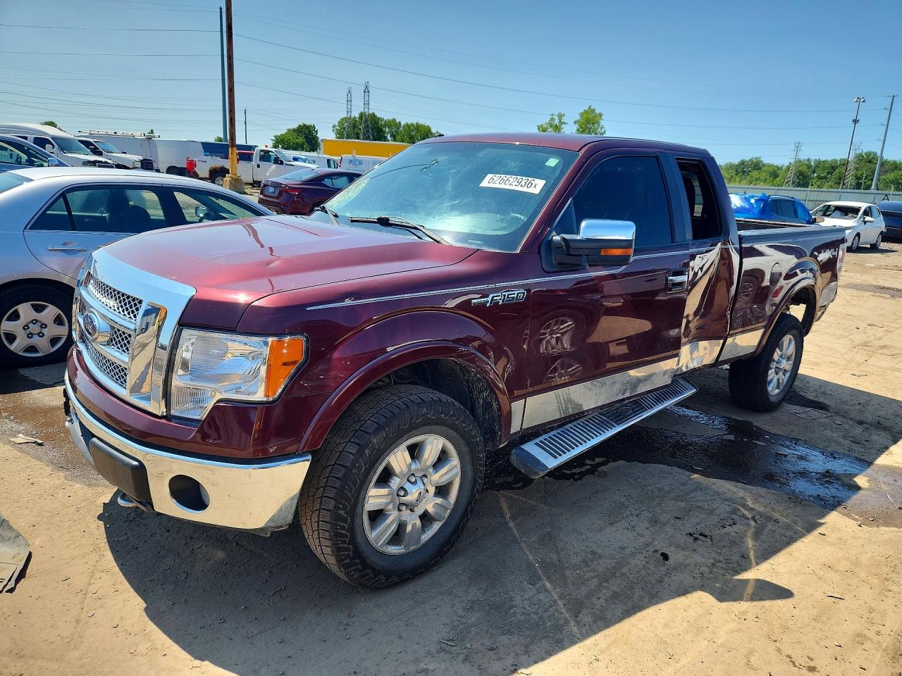 2010 Ford F150 Super Cab Burgundy vin: 1FTFX1EVXAFC08983