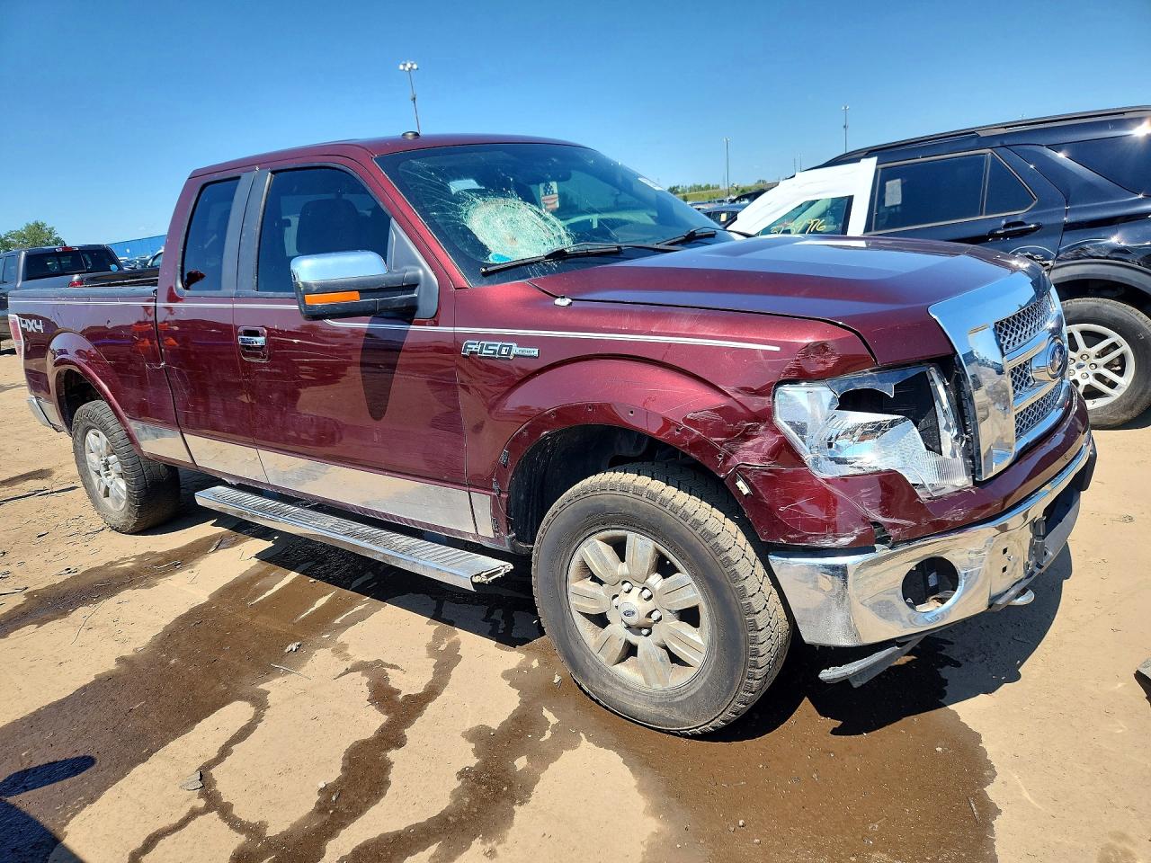 2010 Ford F150 Super Cab Burgundy vin: 1FTFX1EVXAFC08983