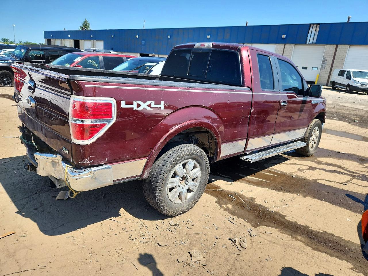 2010 Ford F150 Super Cab Burgundy vin: 1FTFX1EVXAFC08983