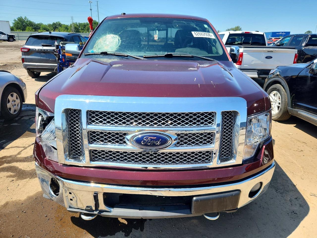 2010 Ford F150 Super Cab Burgundy vin: 1FTFX1EVXAFC08983