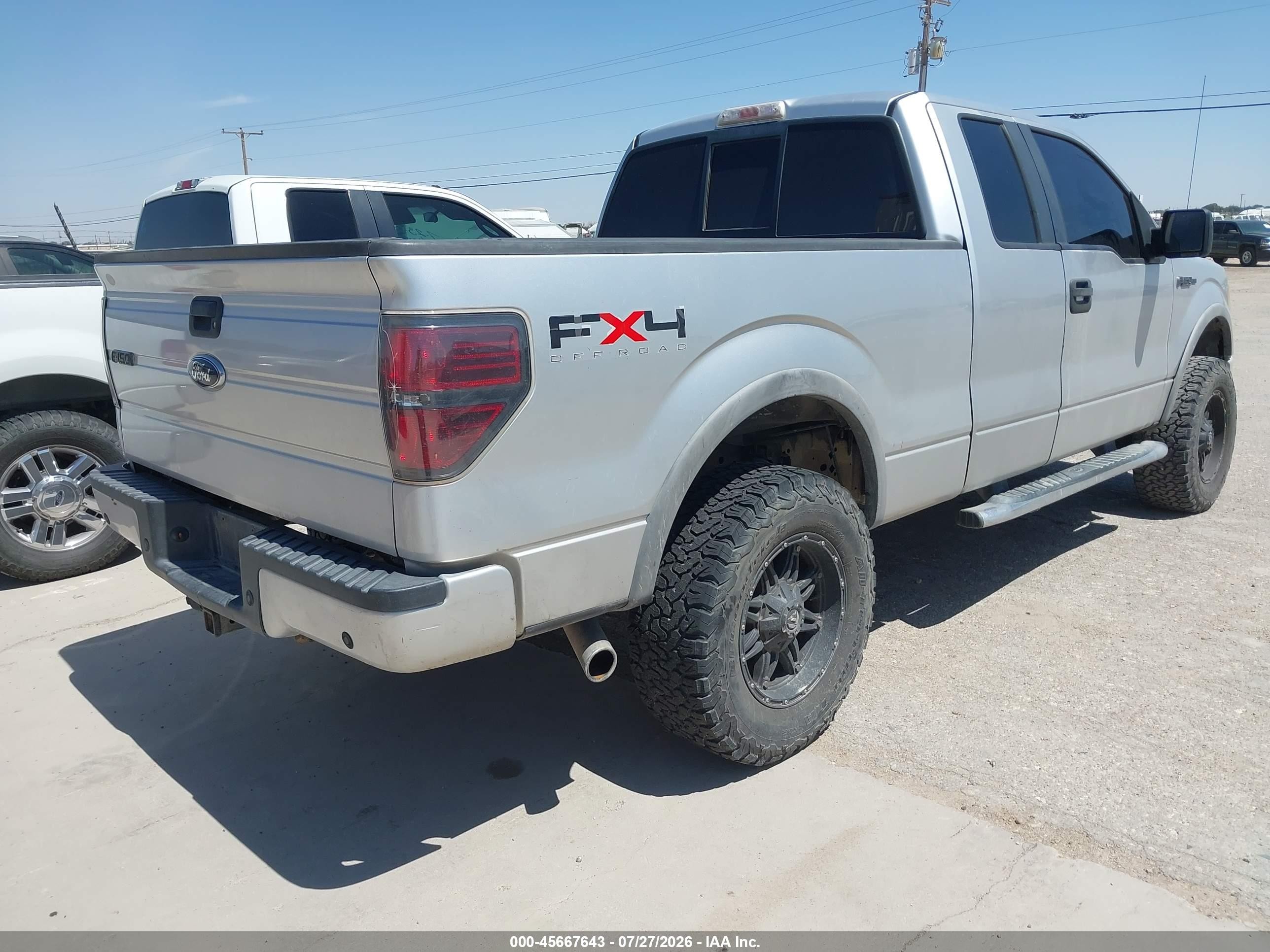 2010 Ford F-150 Fx4/lariat/xl/xlt Silver vin: 1FTFX1EVXAFC48383