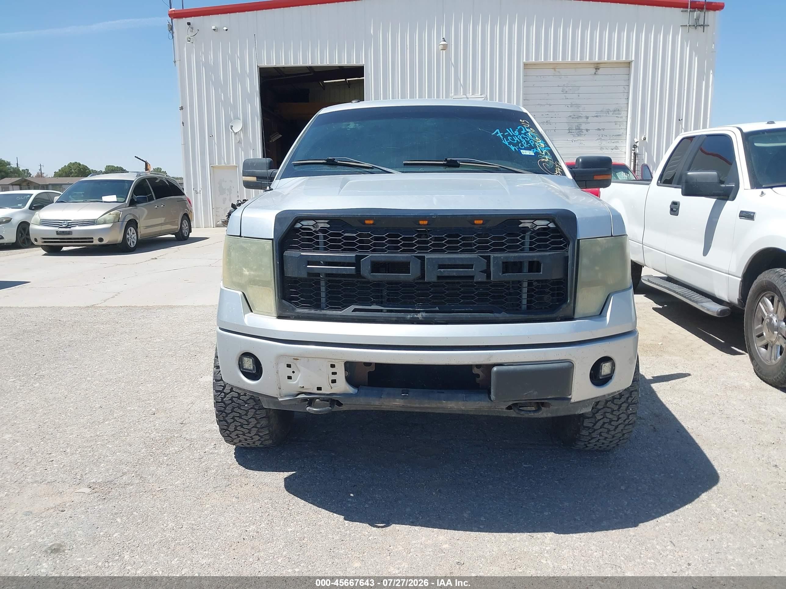 2010 Ford F-150 Fx4/lariat/xl/xlt Silver vin: 1FTFX1EVXAFC48383