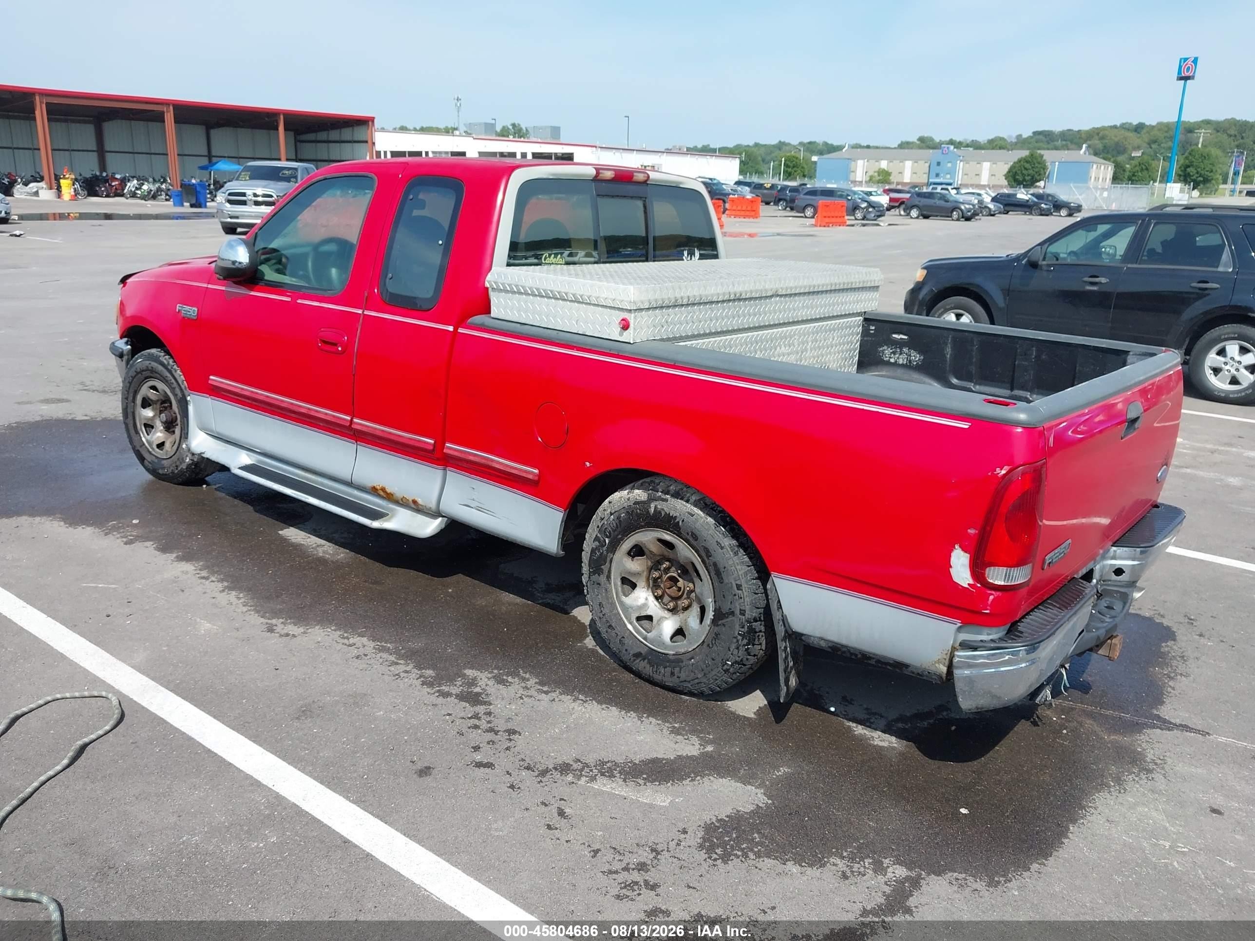 1997 Ford F-250 Lariat/standard/xl/xlt Red vin: 1FTFX27L1VKC15111