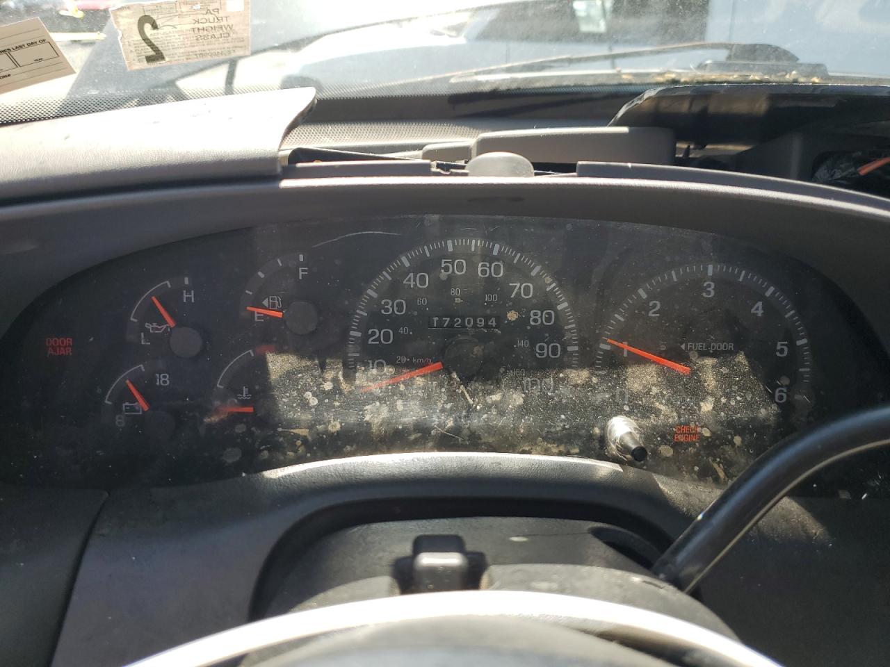 1997 Ford F250 Black vin: 1FTFX28L2VNB56258 Damage: Warning Light - Engine, On, Unacceptable