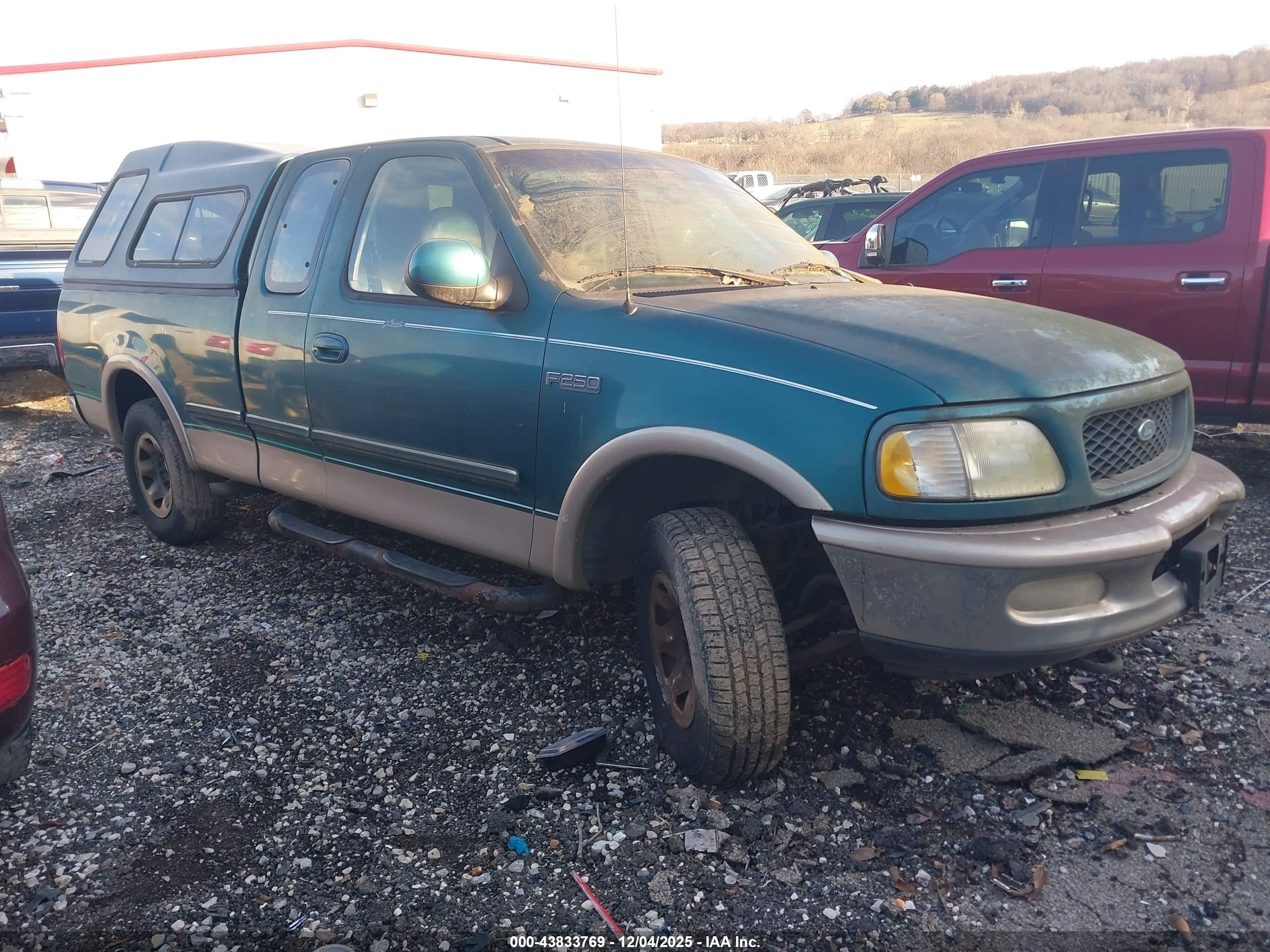 1997 Ford F-250 Lariat/standard/xl/xlt Green vin: 1FTFX28L5VKC59238