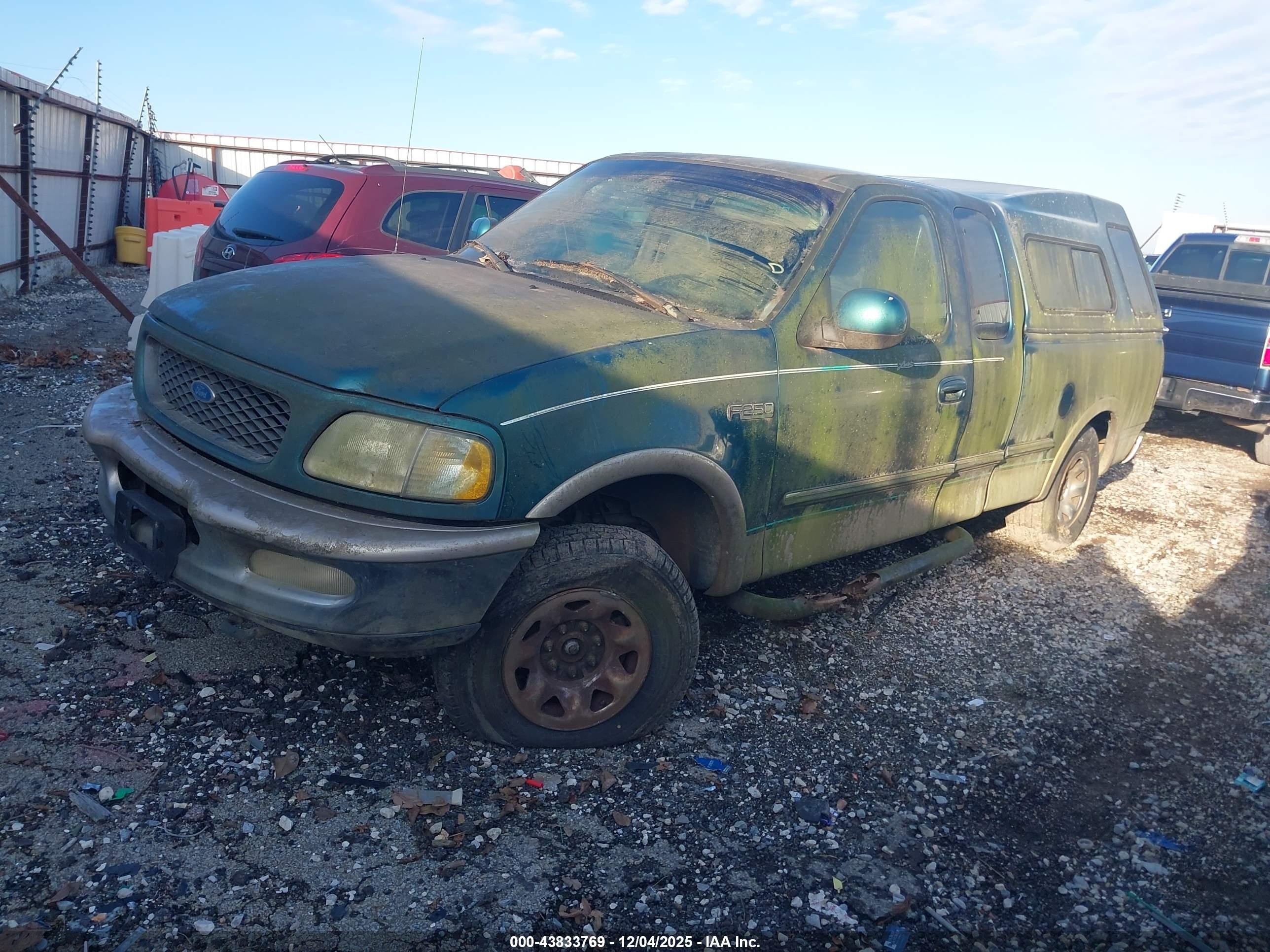 1997 Ford F-250 Lariat/standard/xl/xlt Green vin: 1FTFX28L5VKC59238