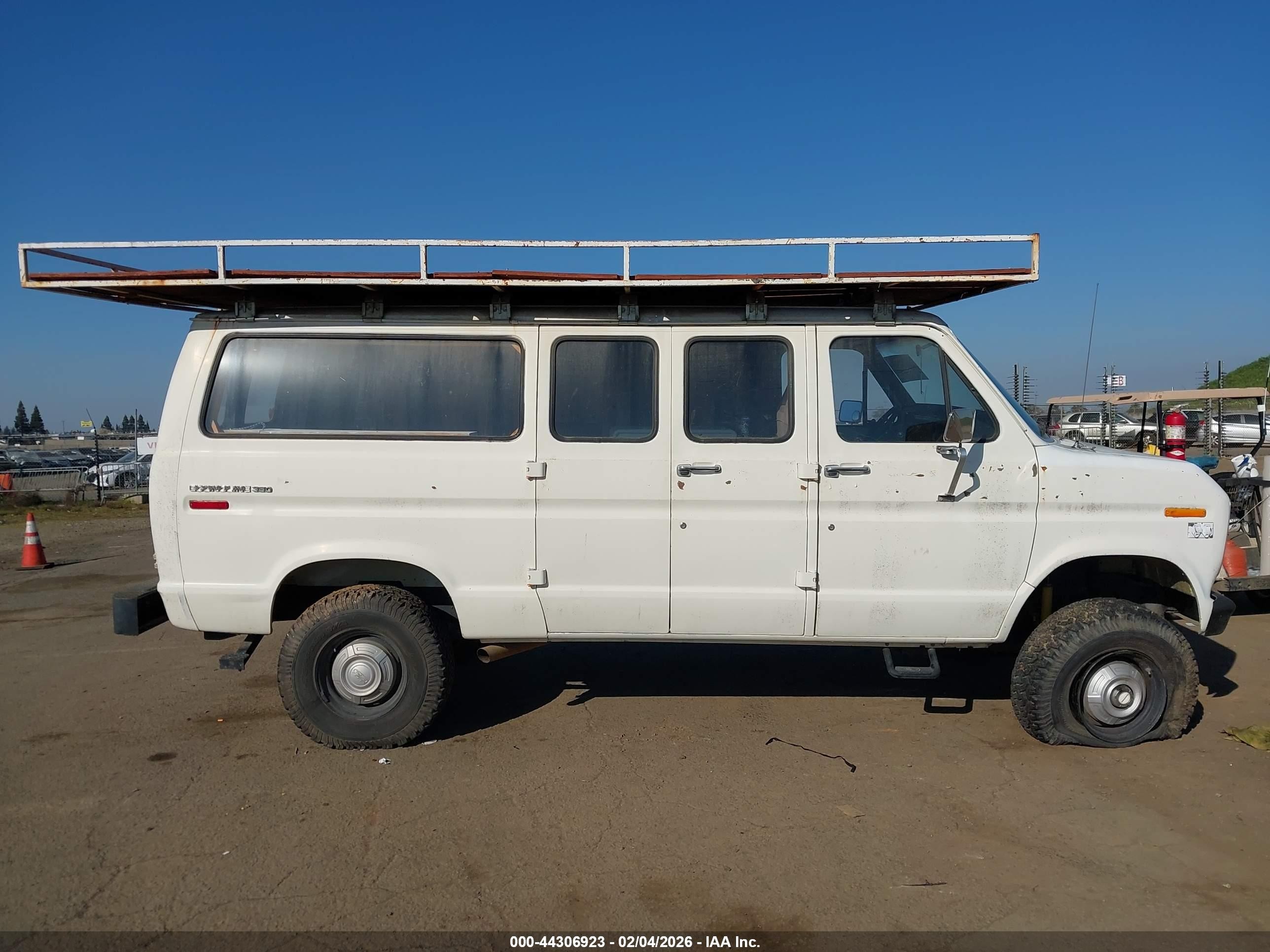 1981 Ford Econoline E250 Van White vin: 1FTGE26GXBHA71131