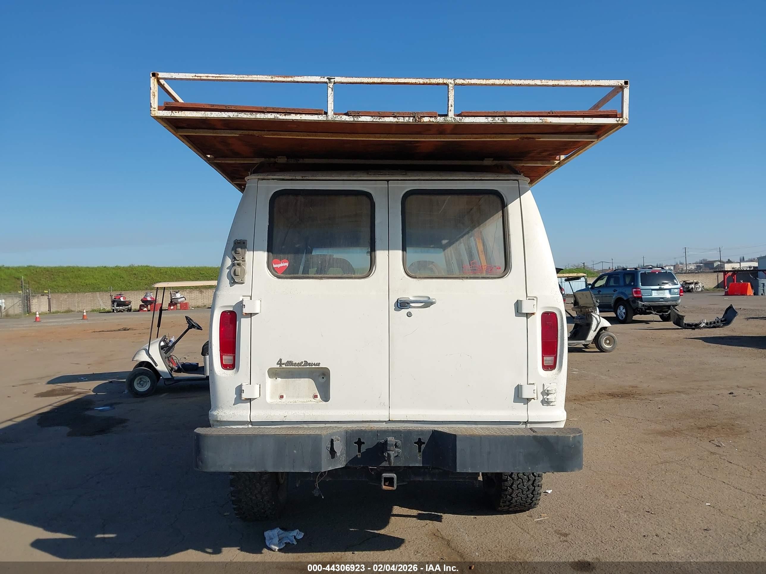 1981 Ford Econoline E250 Van White vin: 1FTGE26GXBHA71131