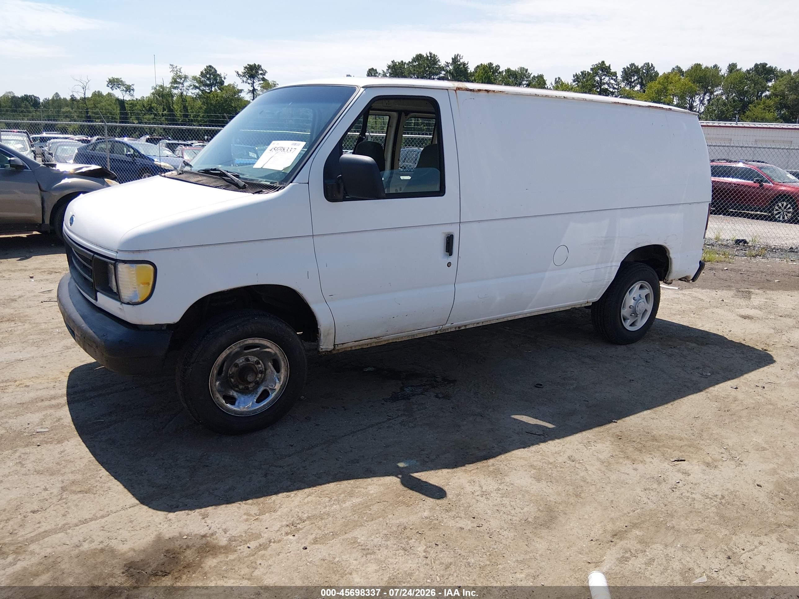 1995 Ford Econoline E250 Van White vin: 1FTHE24H5SHA35086