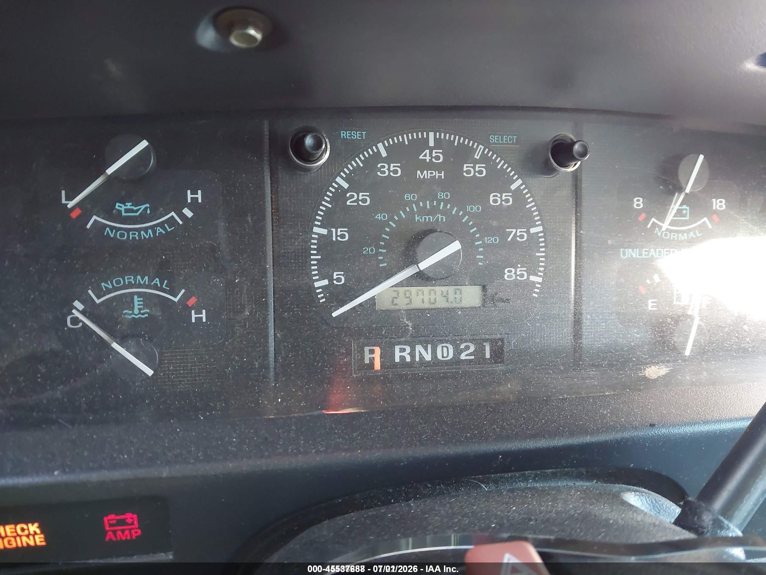 1996 Ford Econoline E250 Van Yellow vin: 1FTHE24HXTHA20097