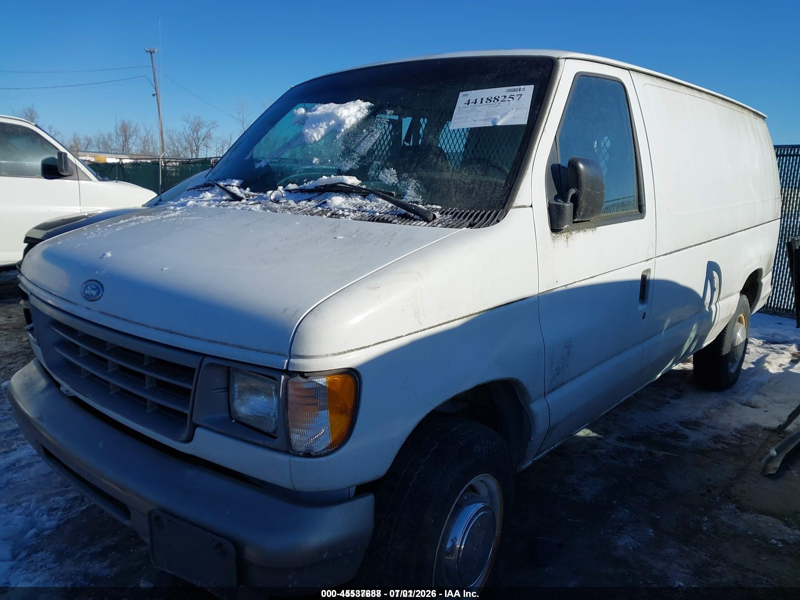 1996 Ford Econoline E250 Van Yellow vin: 1FTHE24HXTHA20097
