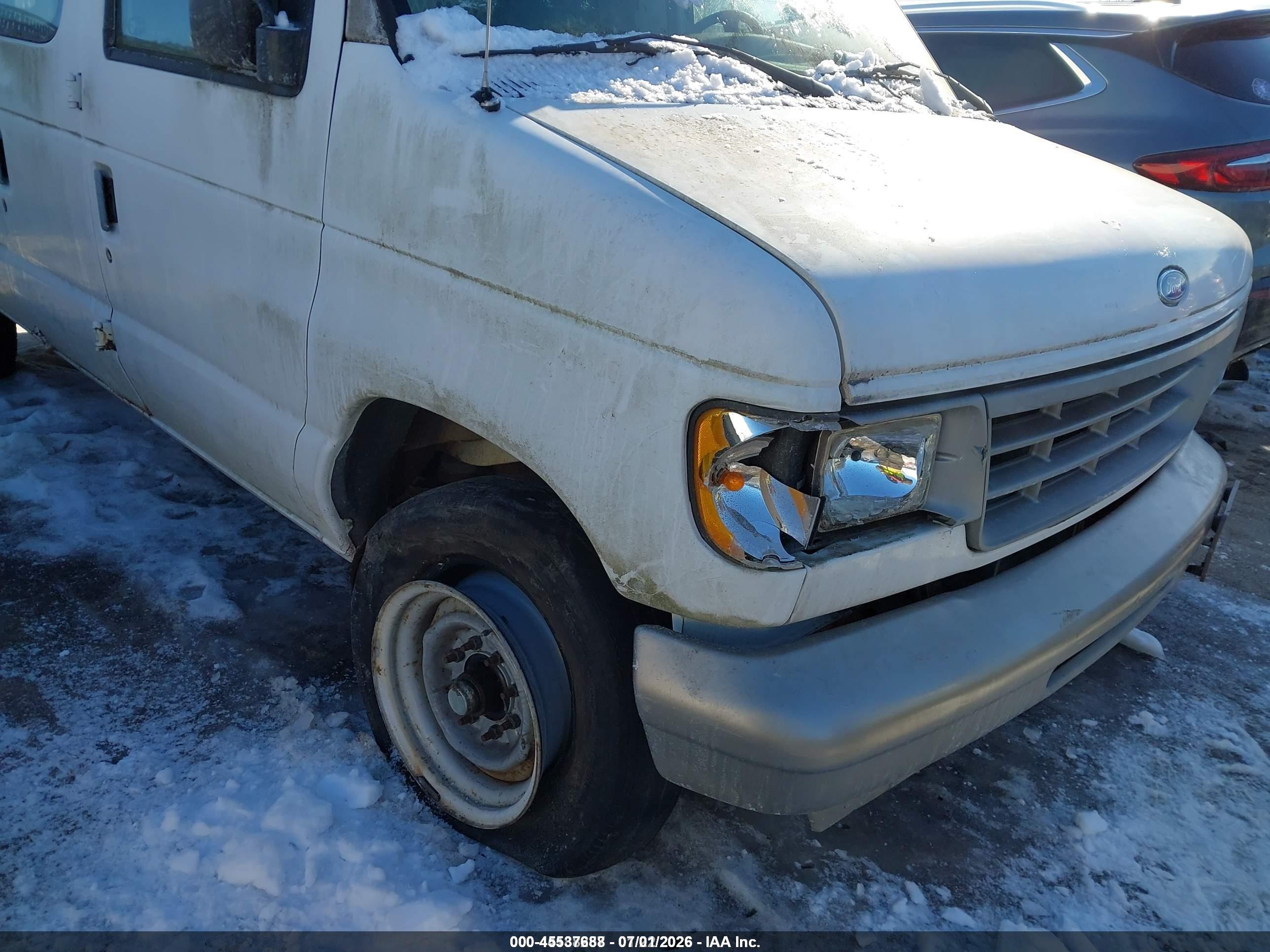 1996 Ford Econoline E250 Van Yellow vin: 1FTHE24HXTHA20097