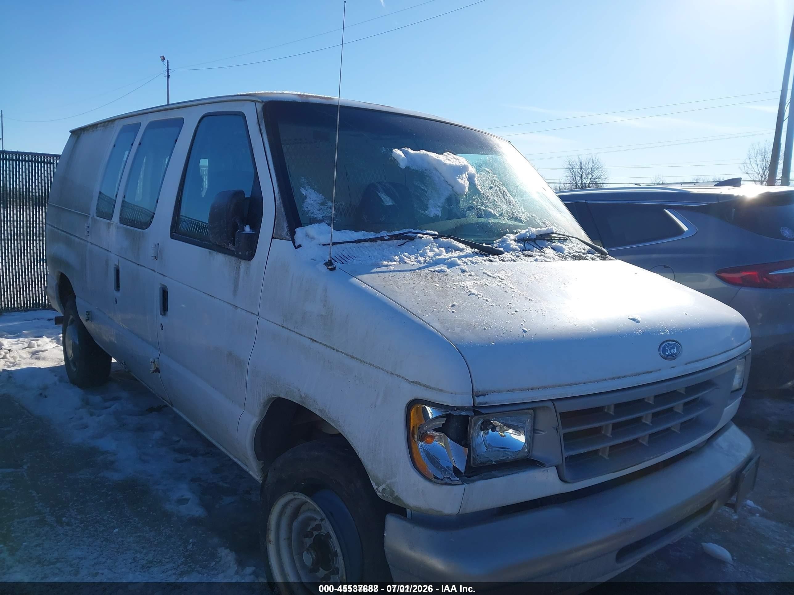 1996 Ford Econoline E250 Van Yellow vin: 1FTHE24HXTHA20097